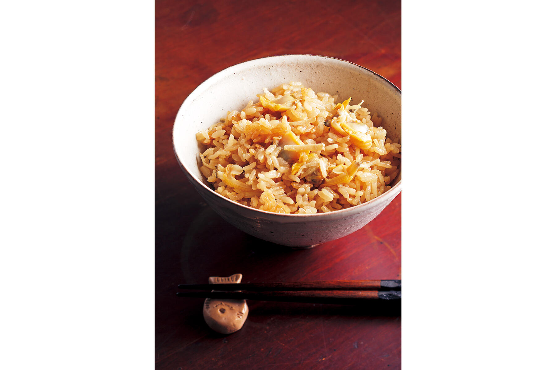 バターも入れて濃厚な“あさりと生姜の炊き込みご飯”