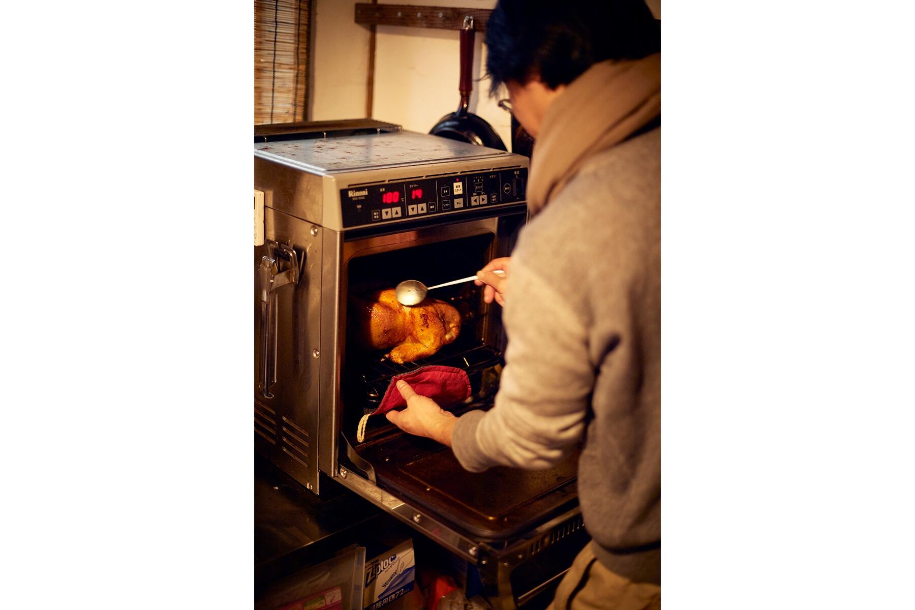 オーブンで焼く