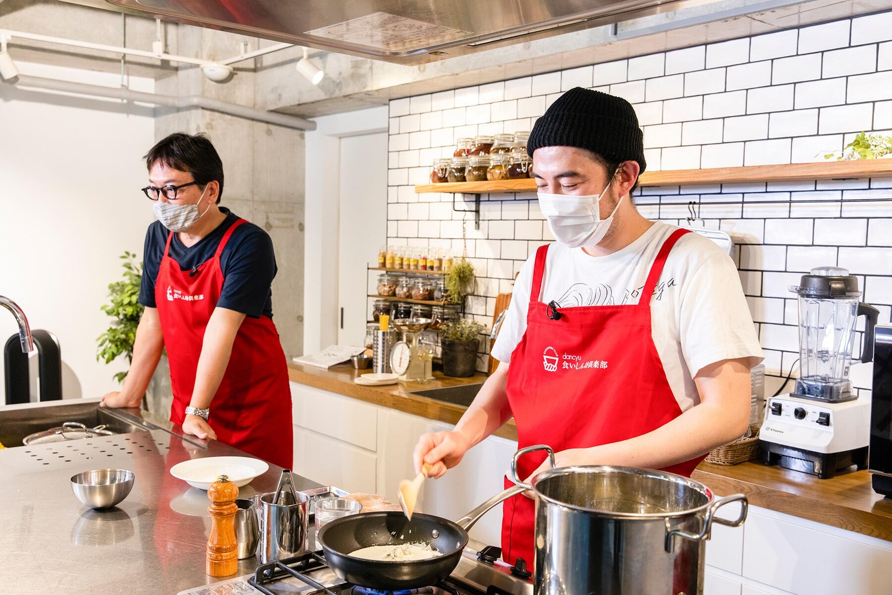 井村シェフと植野編集長
