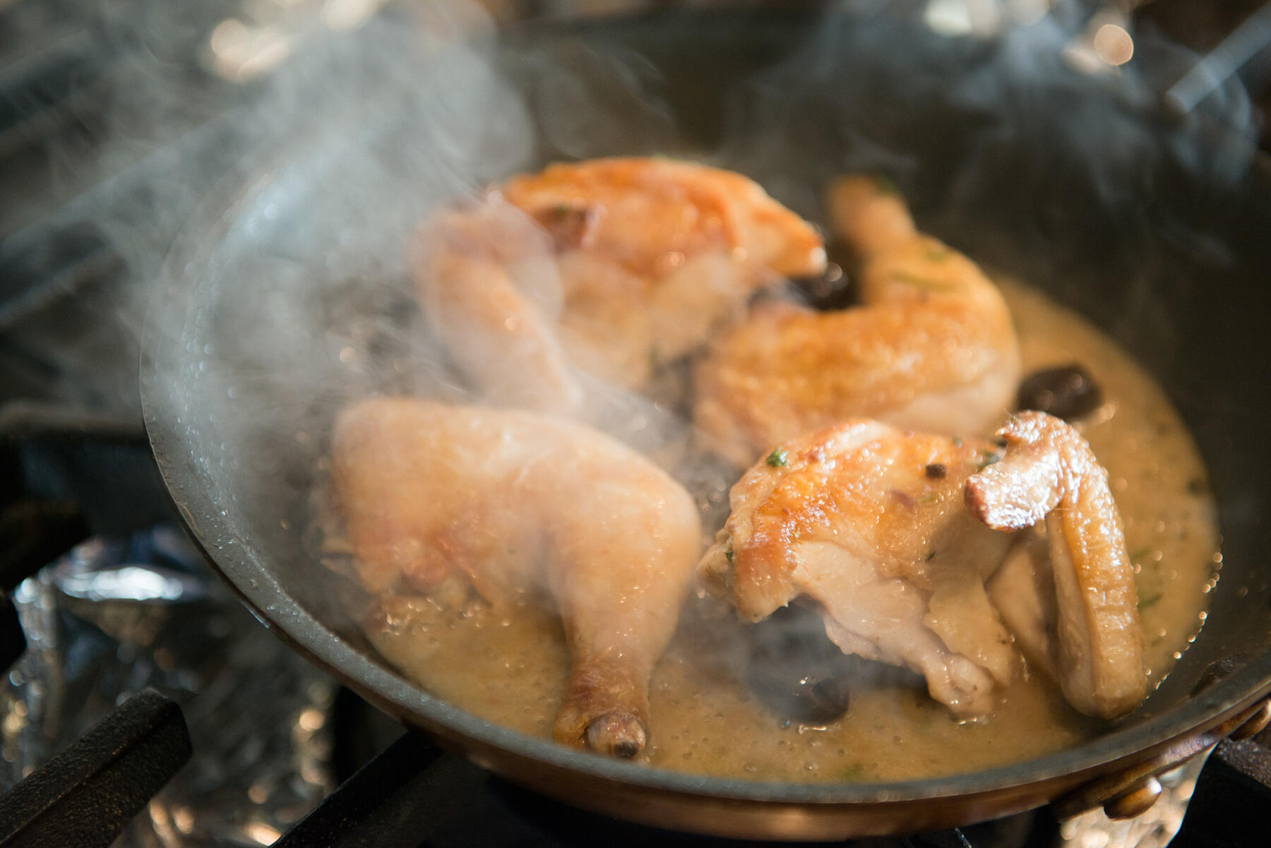 煮詰まり具合を確認する