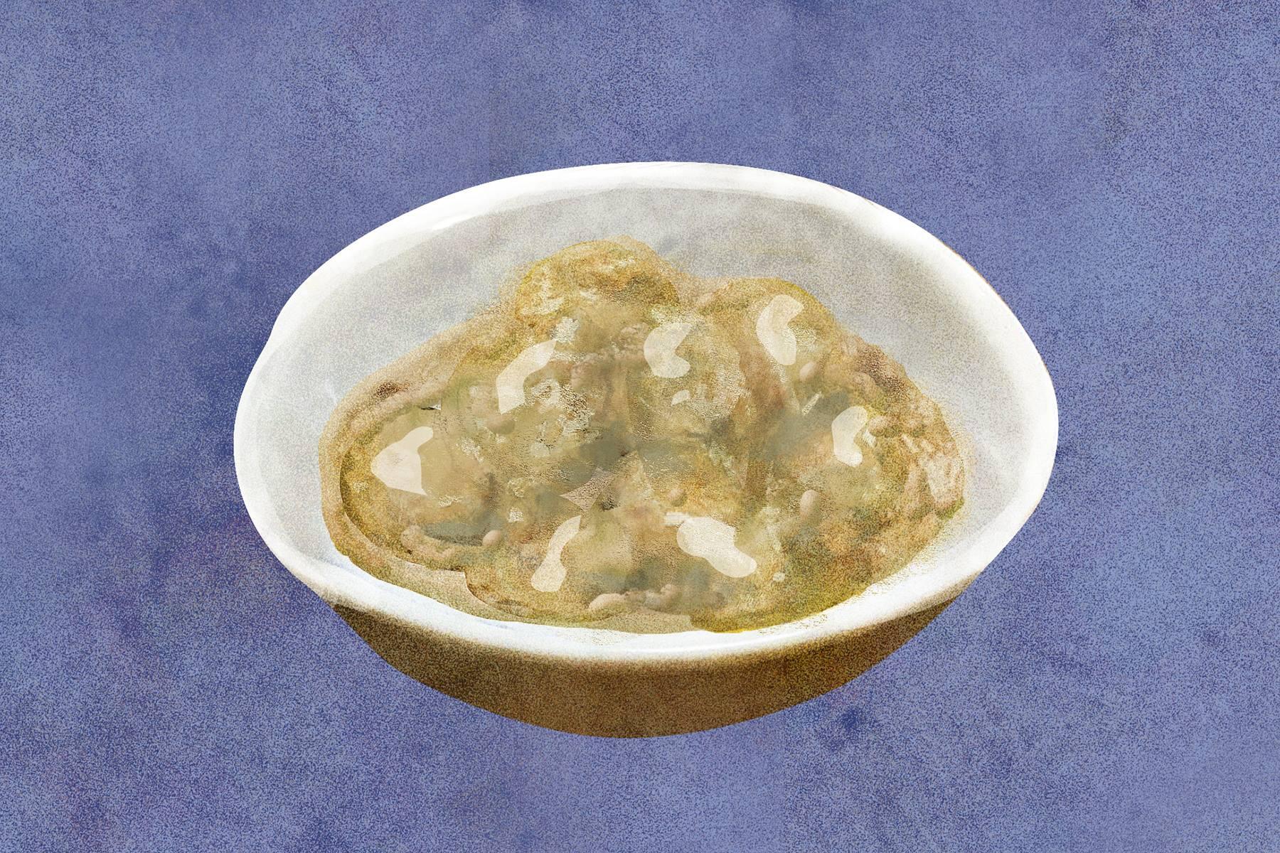 イシワケイソギンチャクの味噌煮