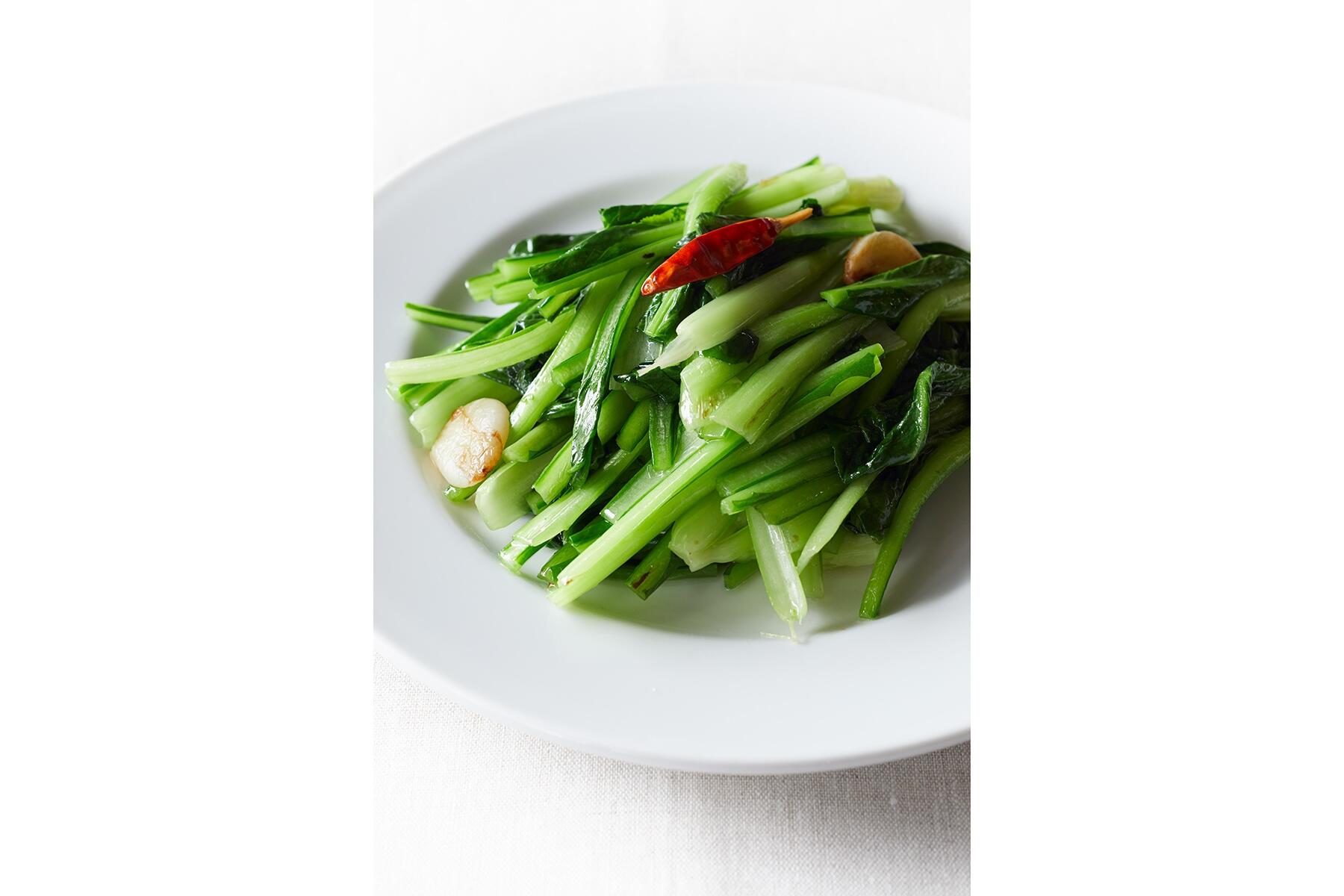 青菜のにんにく炒め