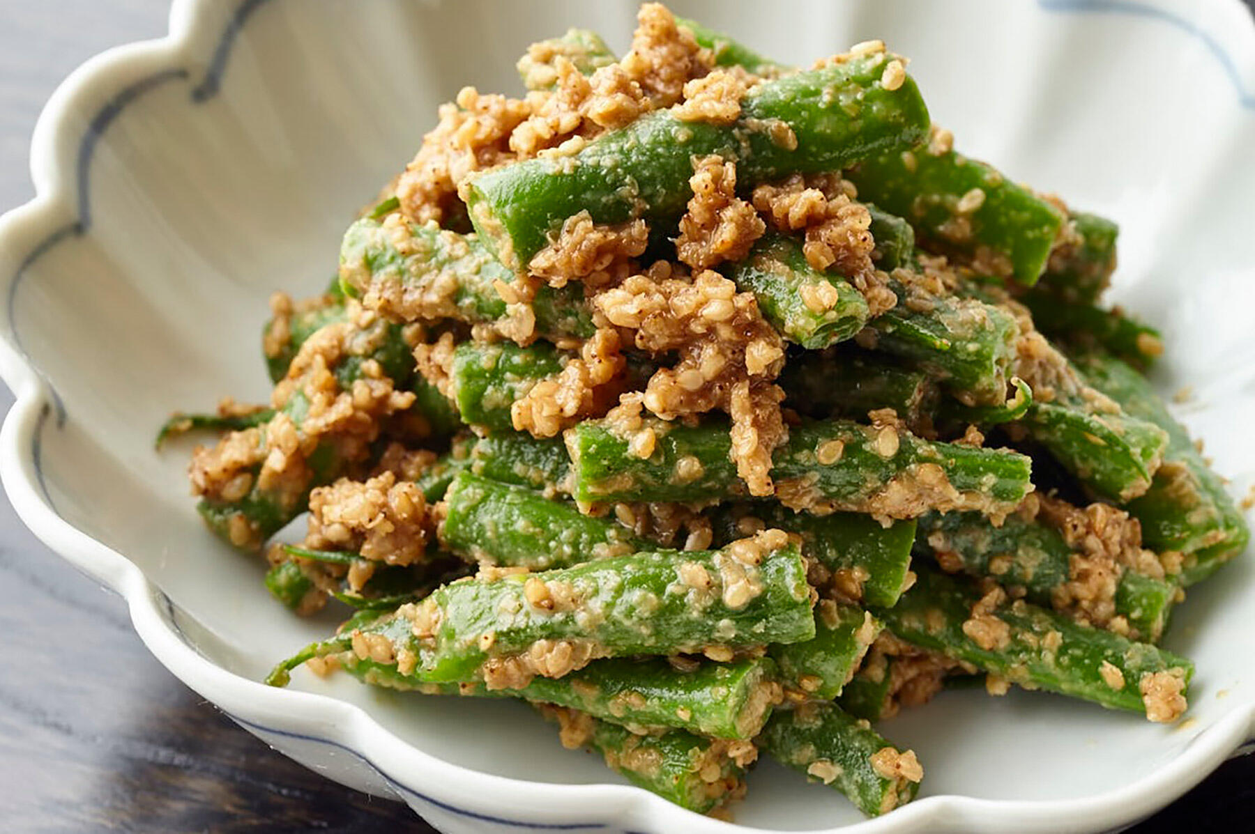 いんげんの胡麻和え