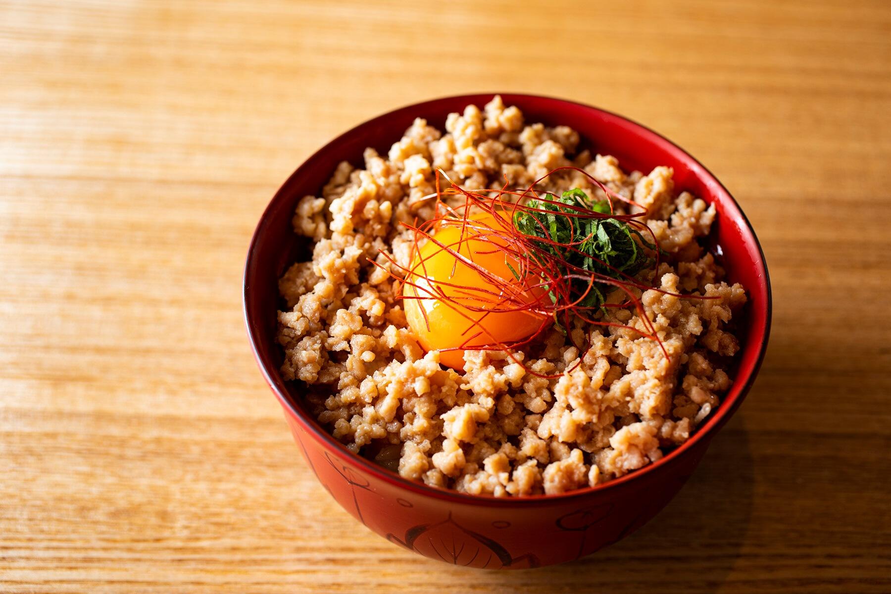 鶏そぼろのホロホロ親子丼