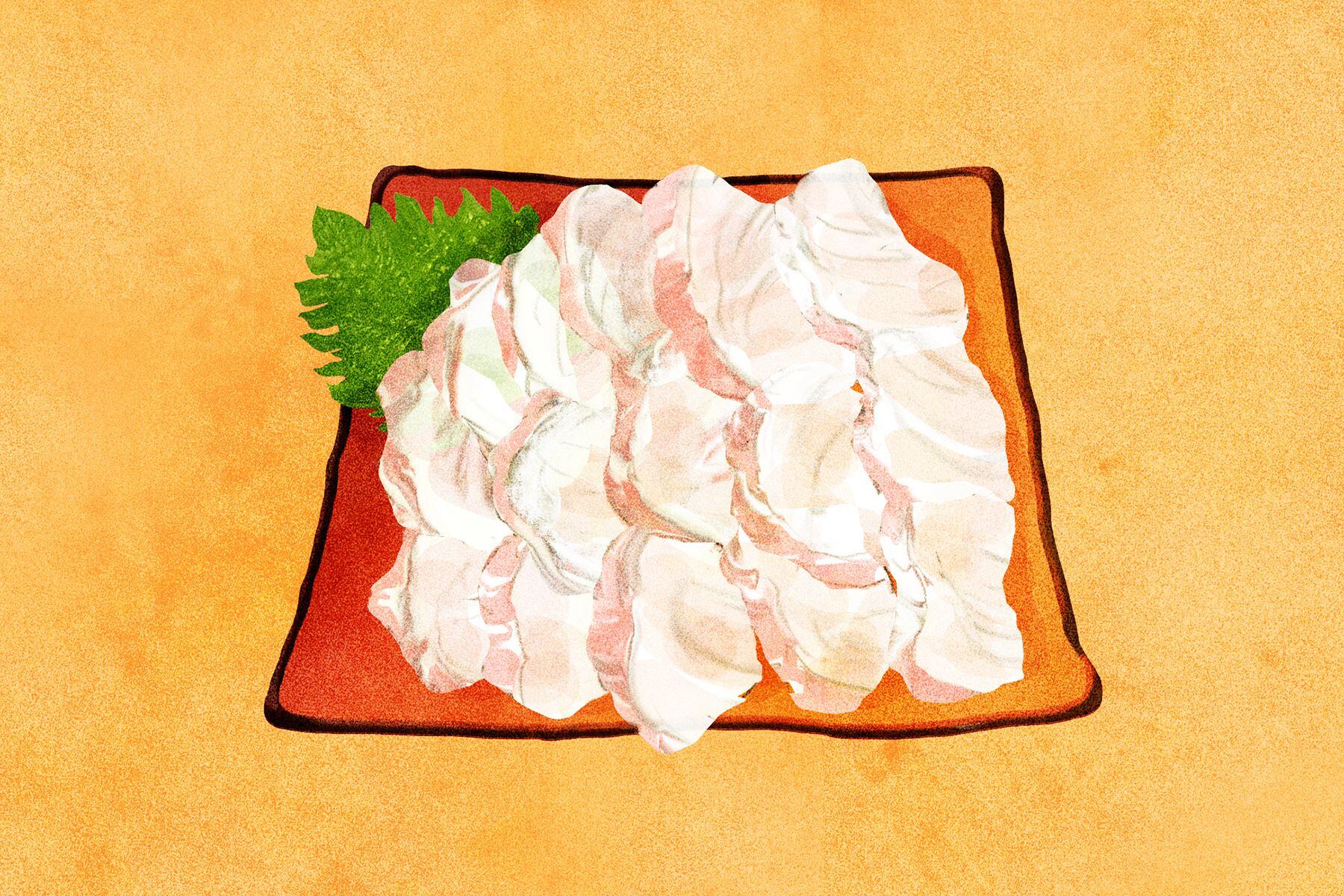 オニオコゼの薄造り