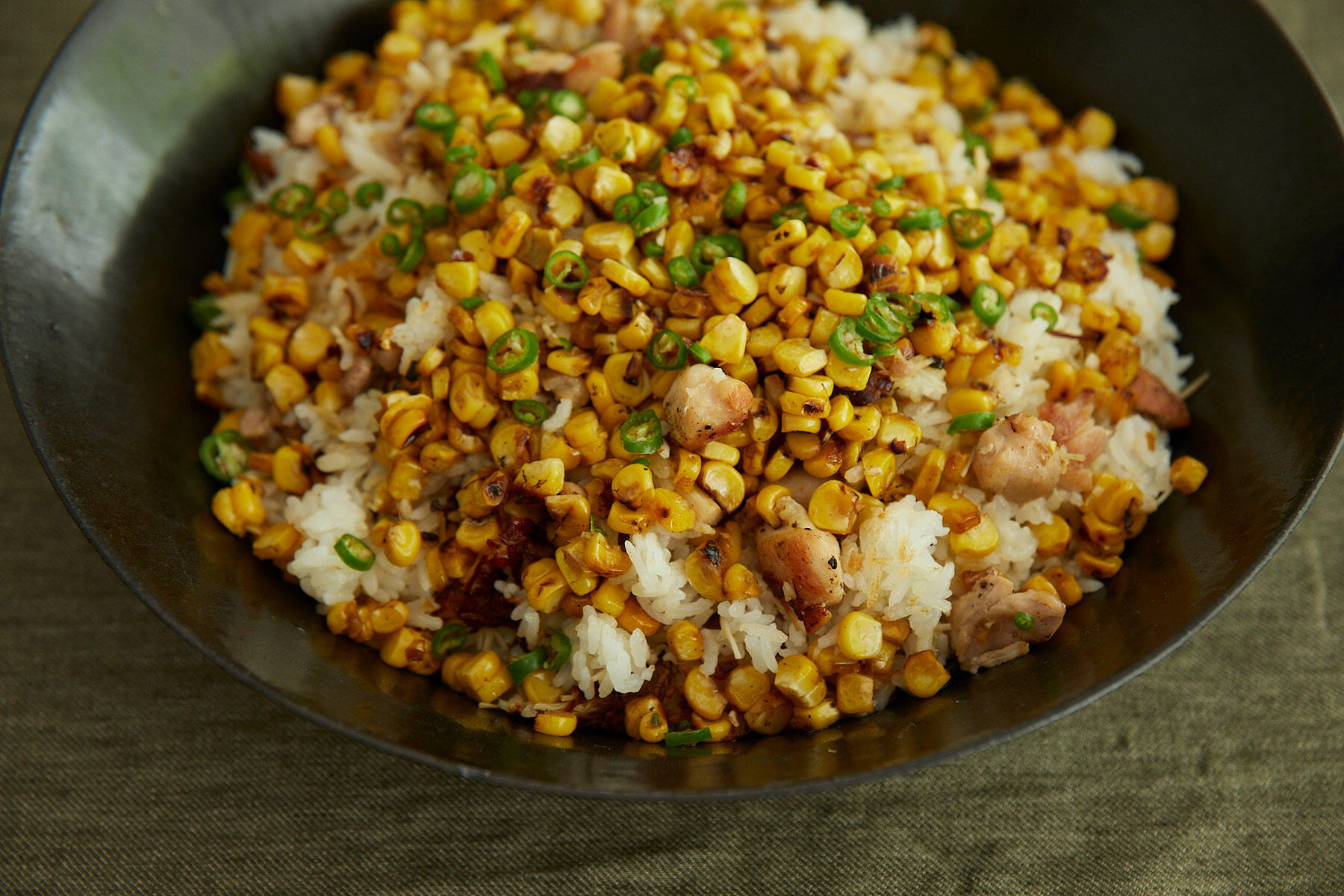 とうもろこしのエスニック焼き飯