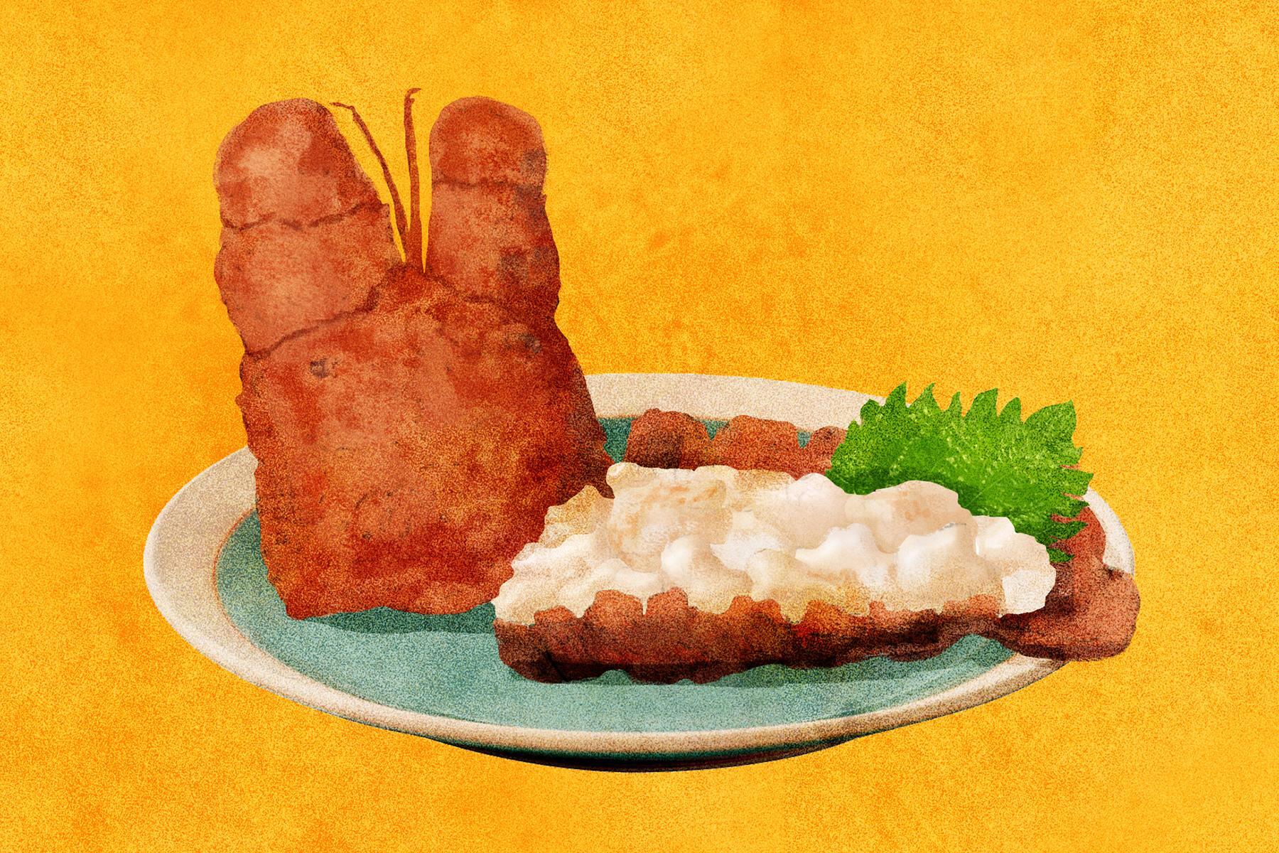 セミエビの刺身