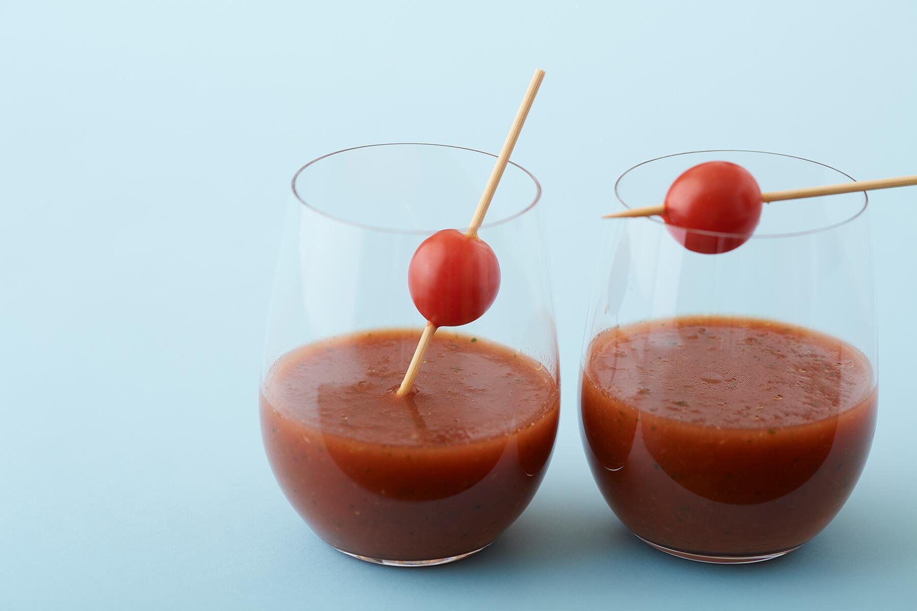 すりおろして混ぜるだけの“かんたんガスパチョ”