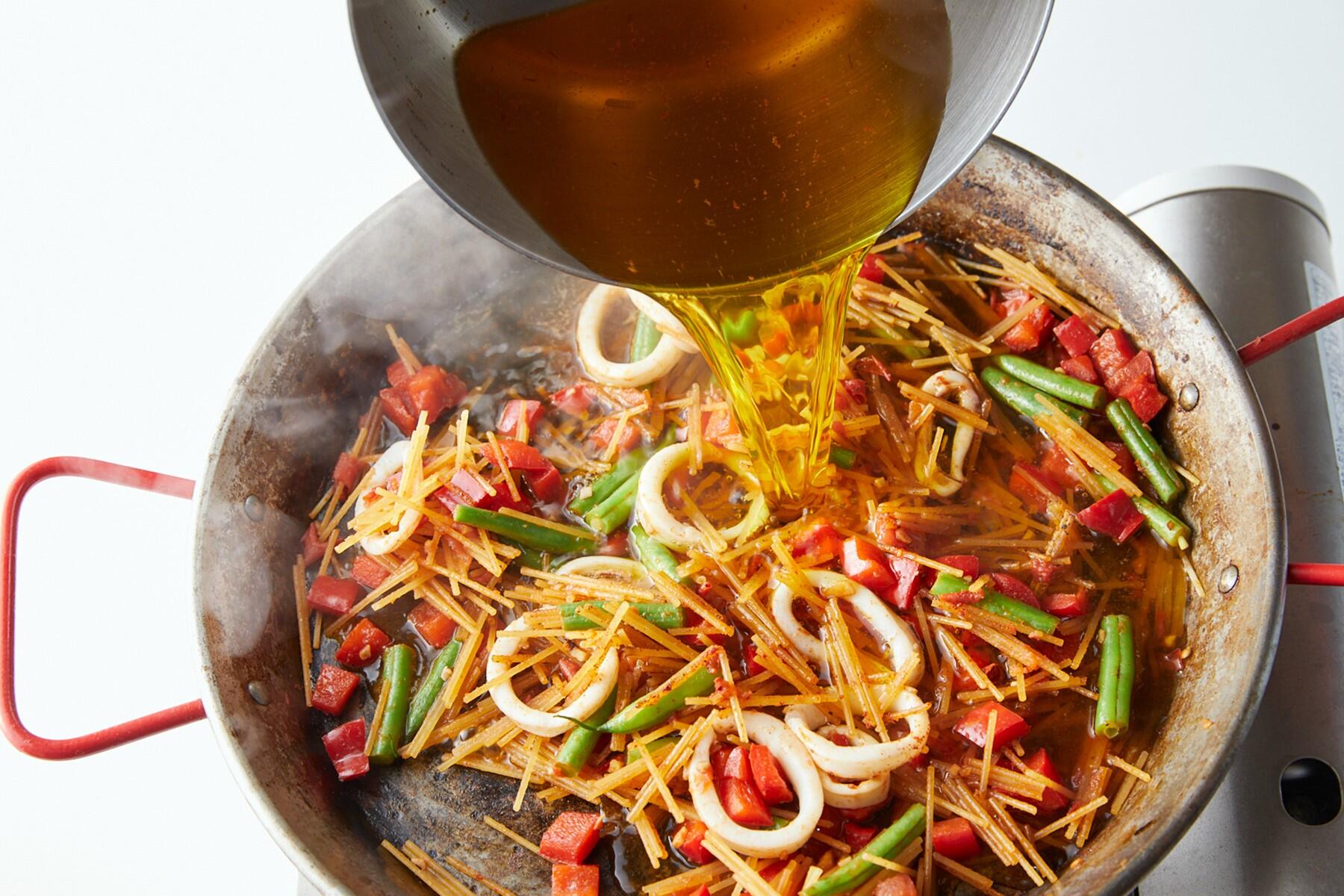 サフランを加える