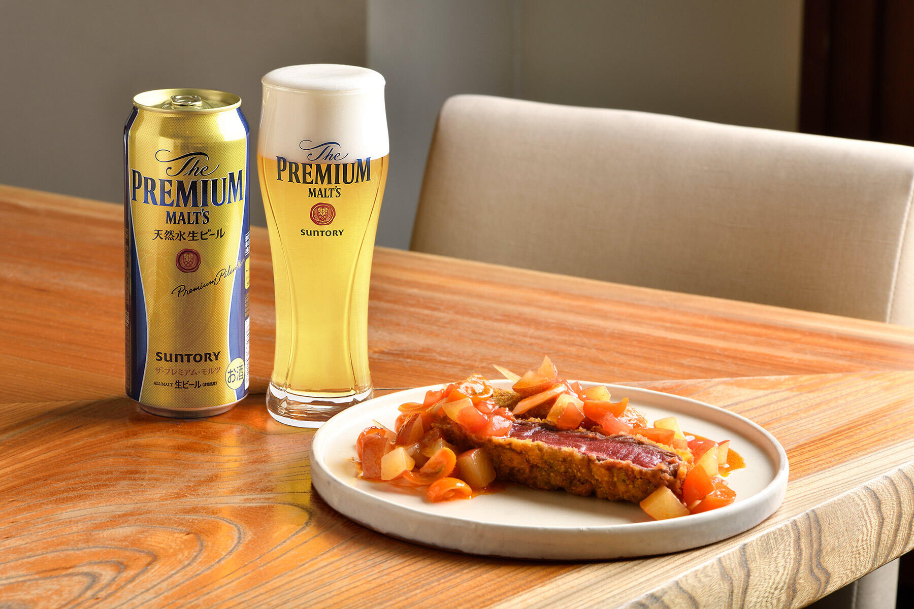 コーンフレーク衣のビフカツ