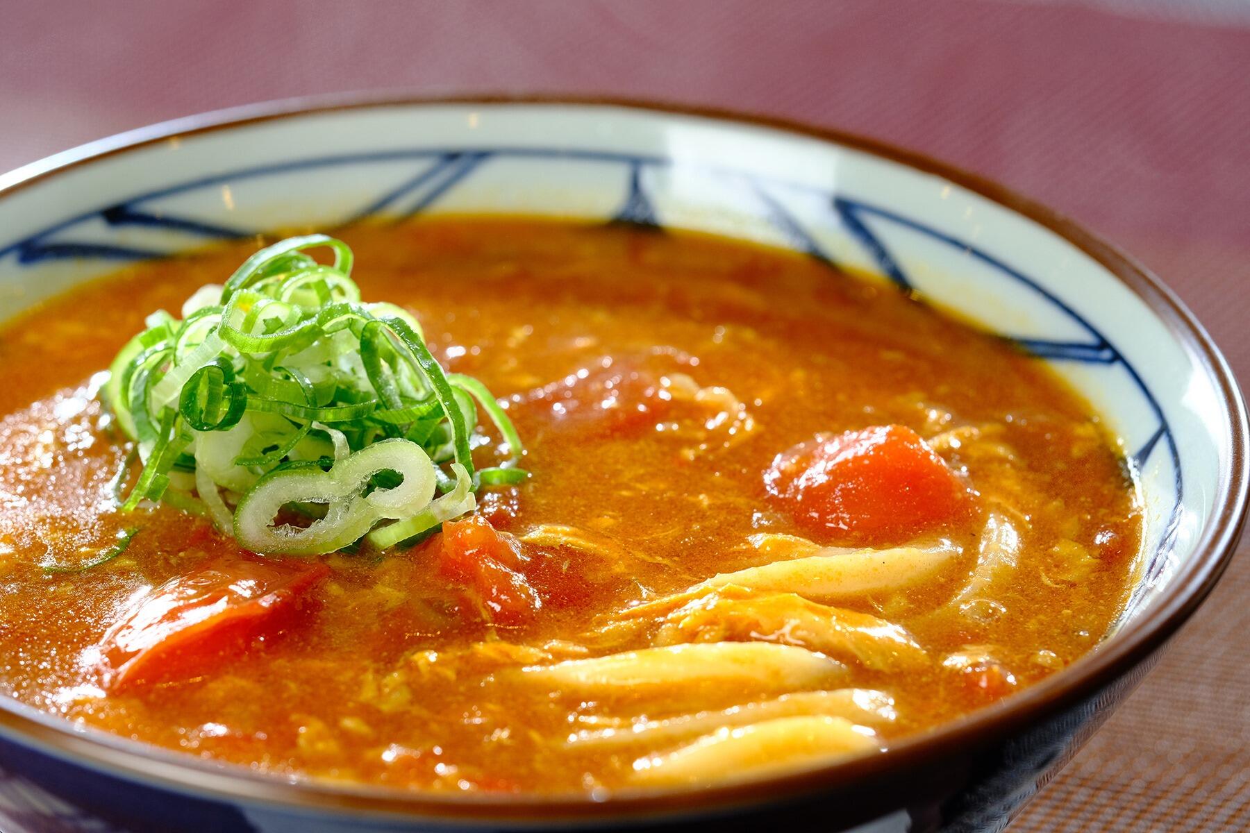 トマたまカレーうどん