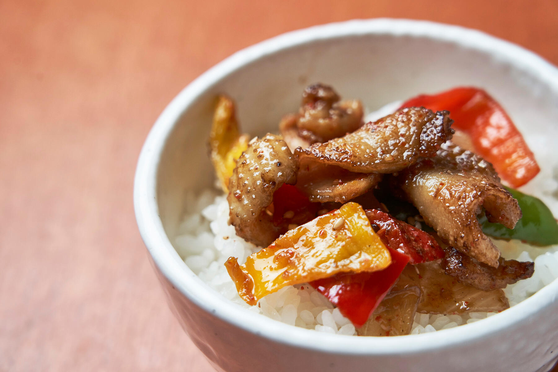 調味料入れて仕上げる