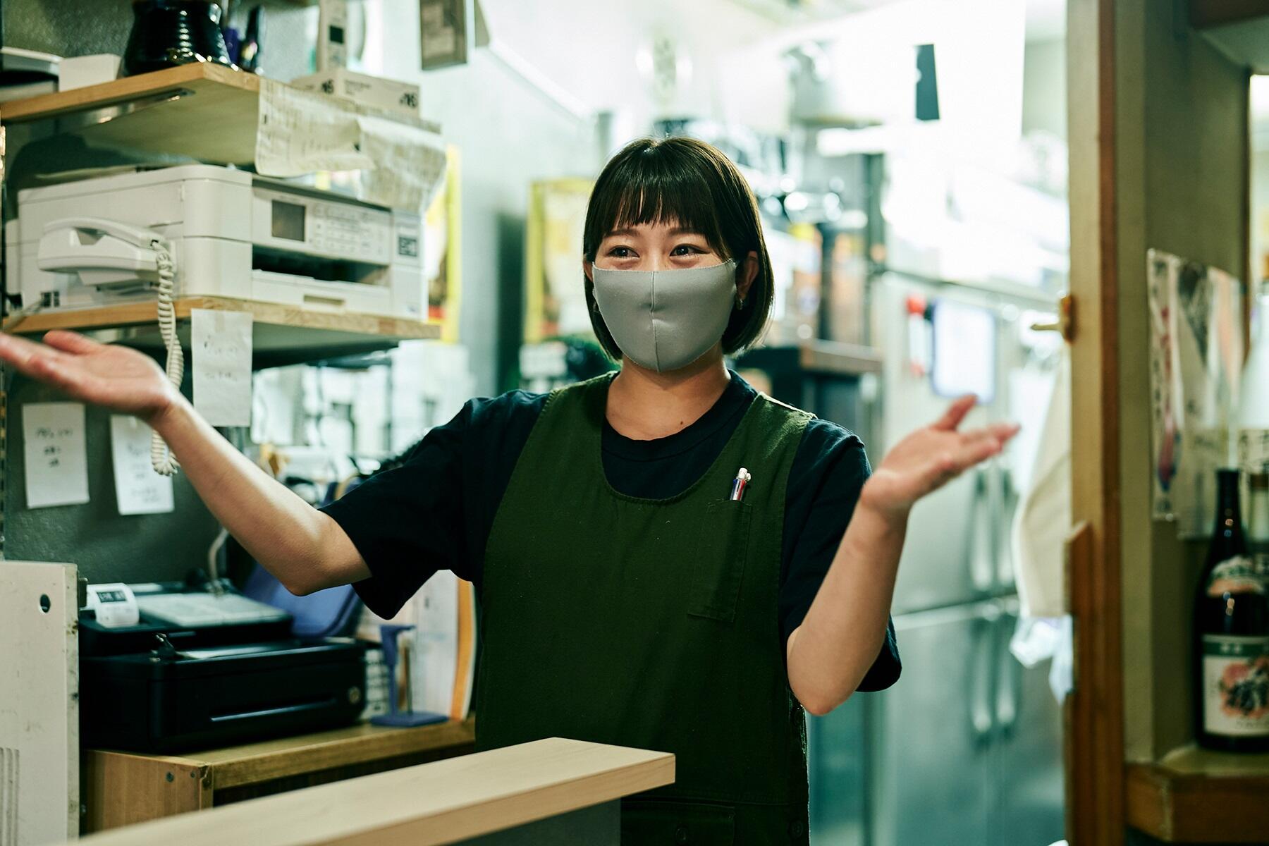 石山さんの妻で女将の沙織さん