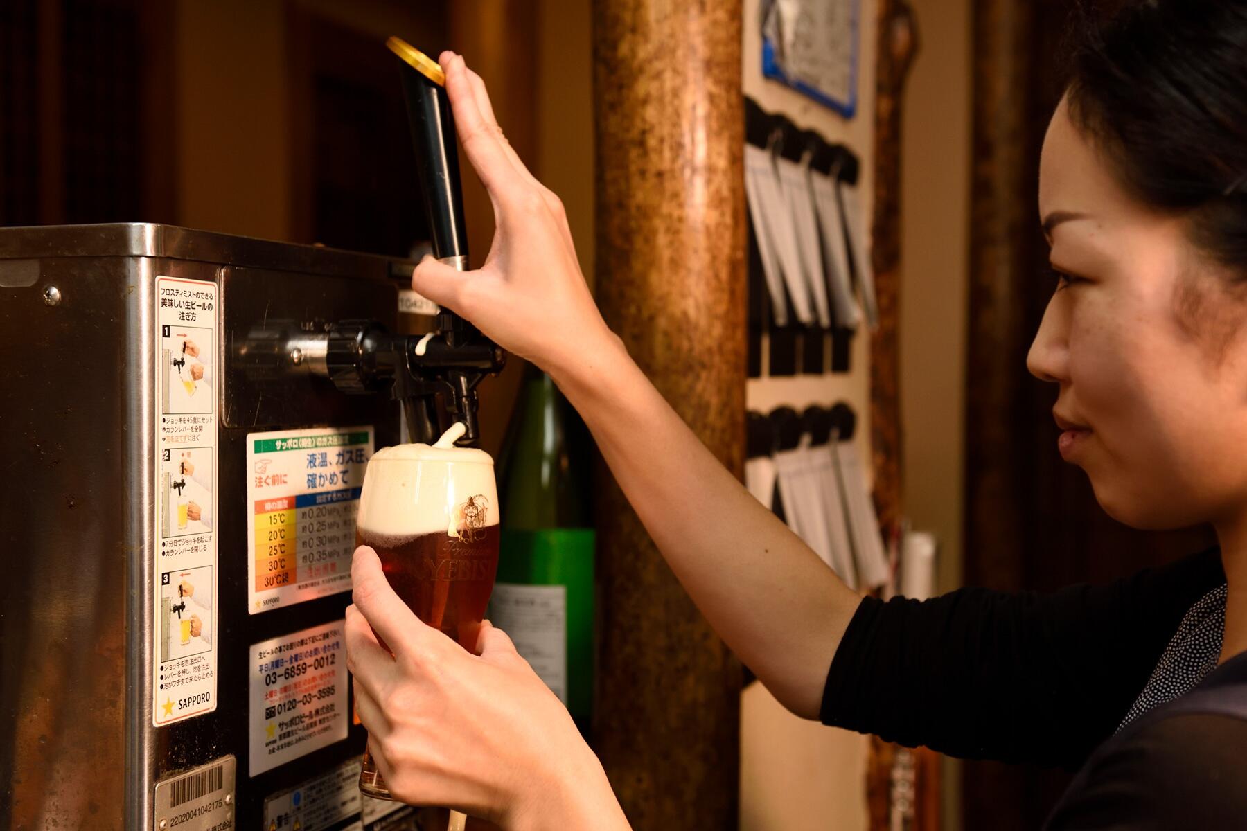 琥珀ヱビス プレミアムアンバー 樽生