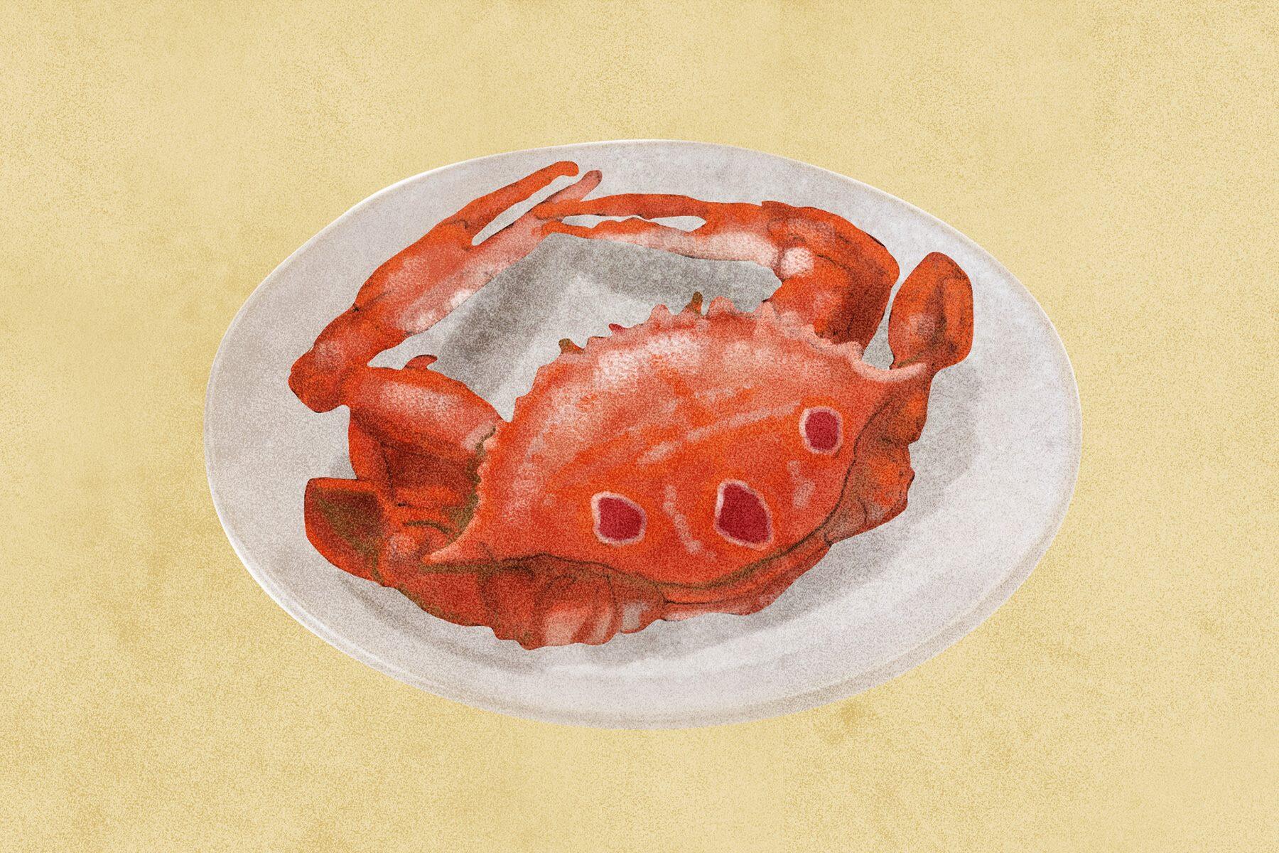 ジャノメガザミのゆでがに