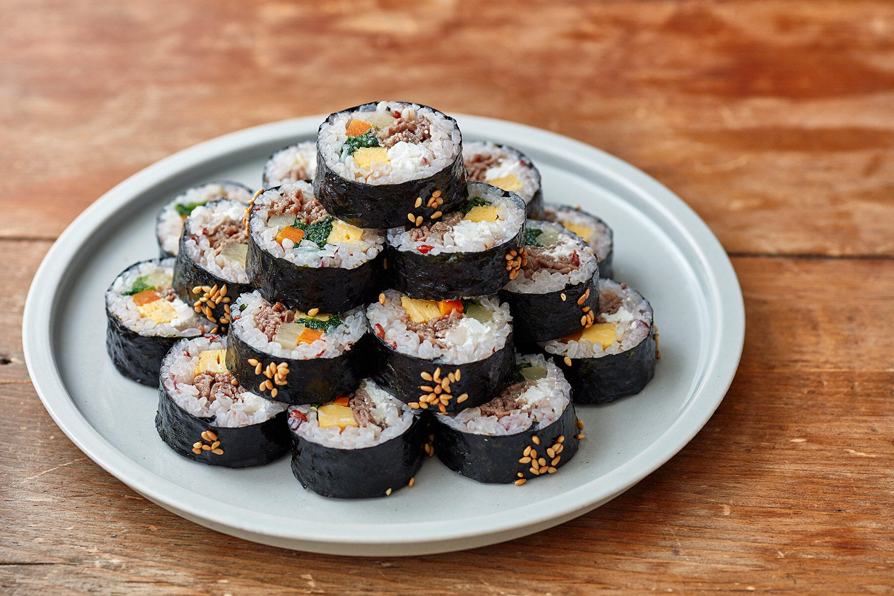 カッテージチーズと雑穀のキンパ