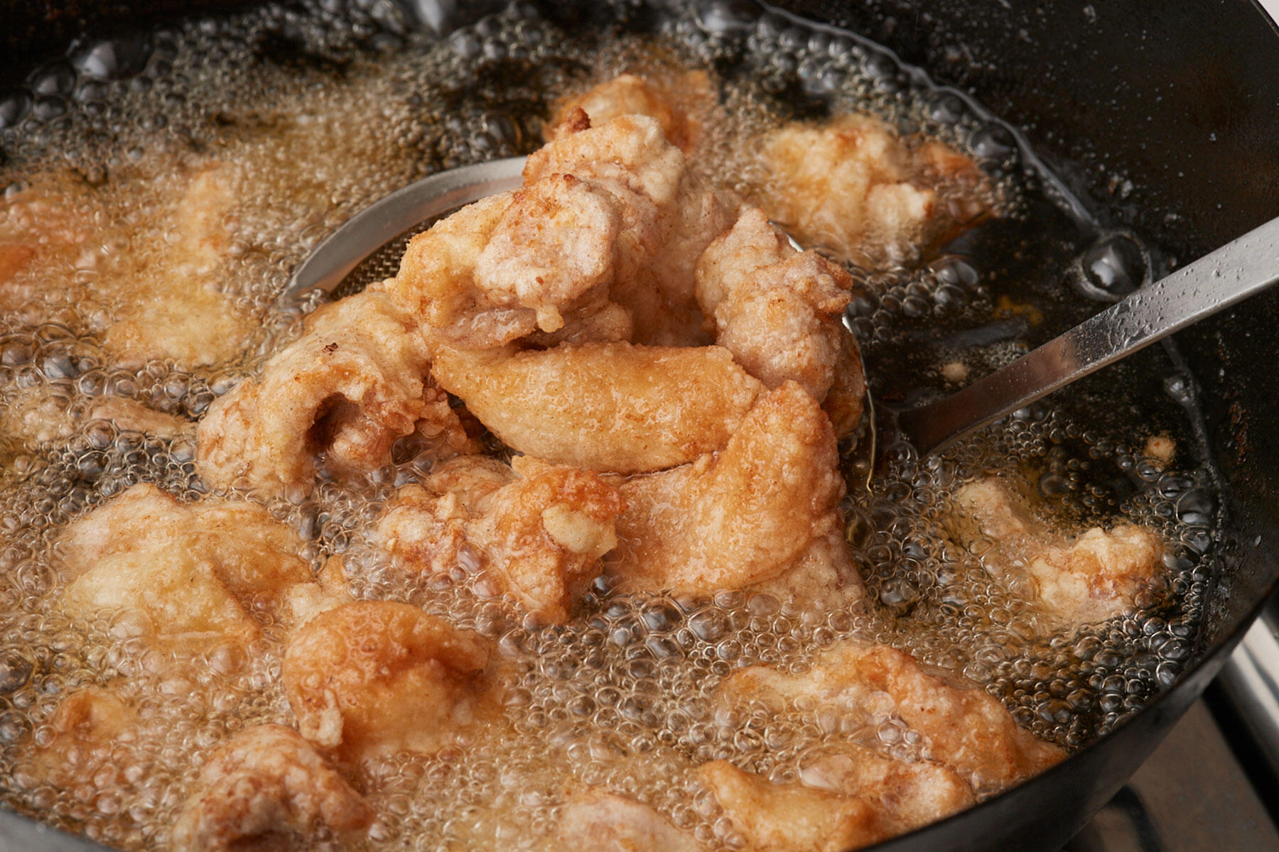 途中で温度を上げる