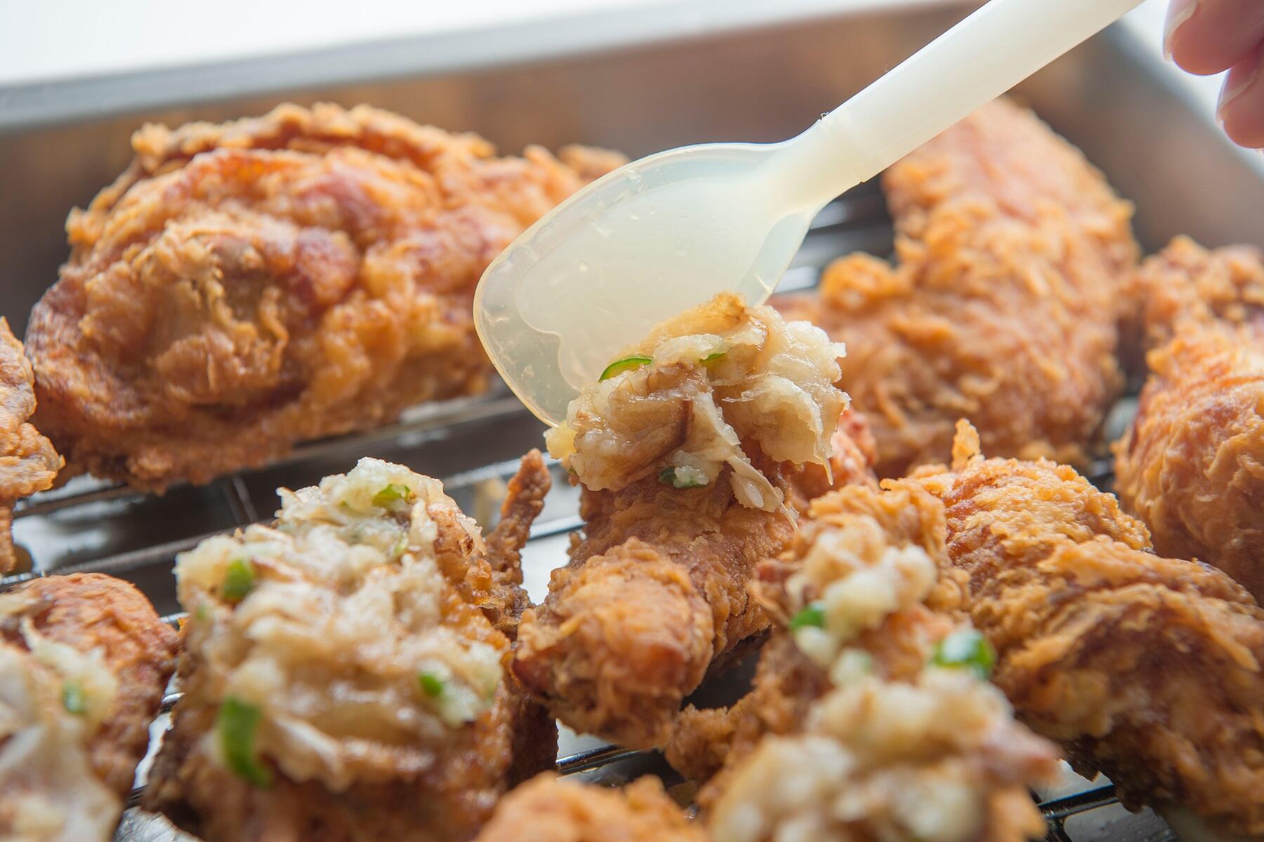 ペーストをぬる