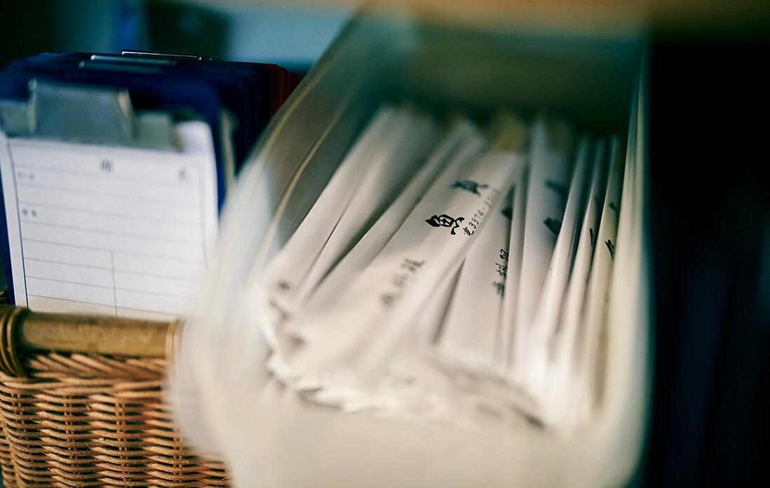 店名の入った箸袋