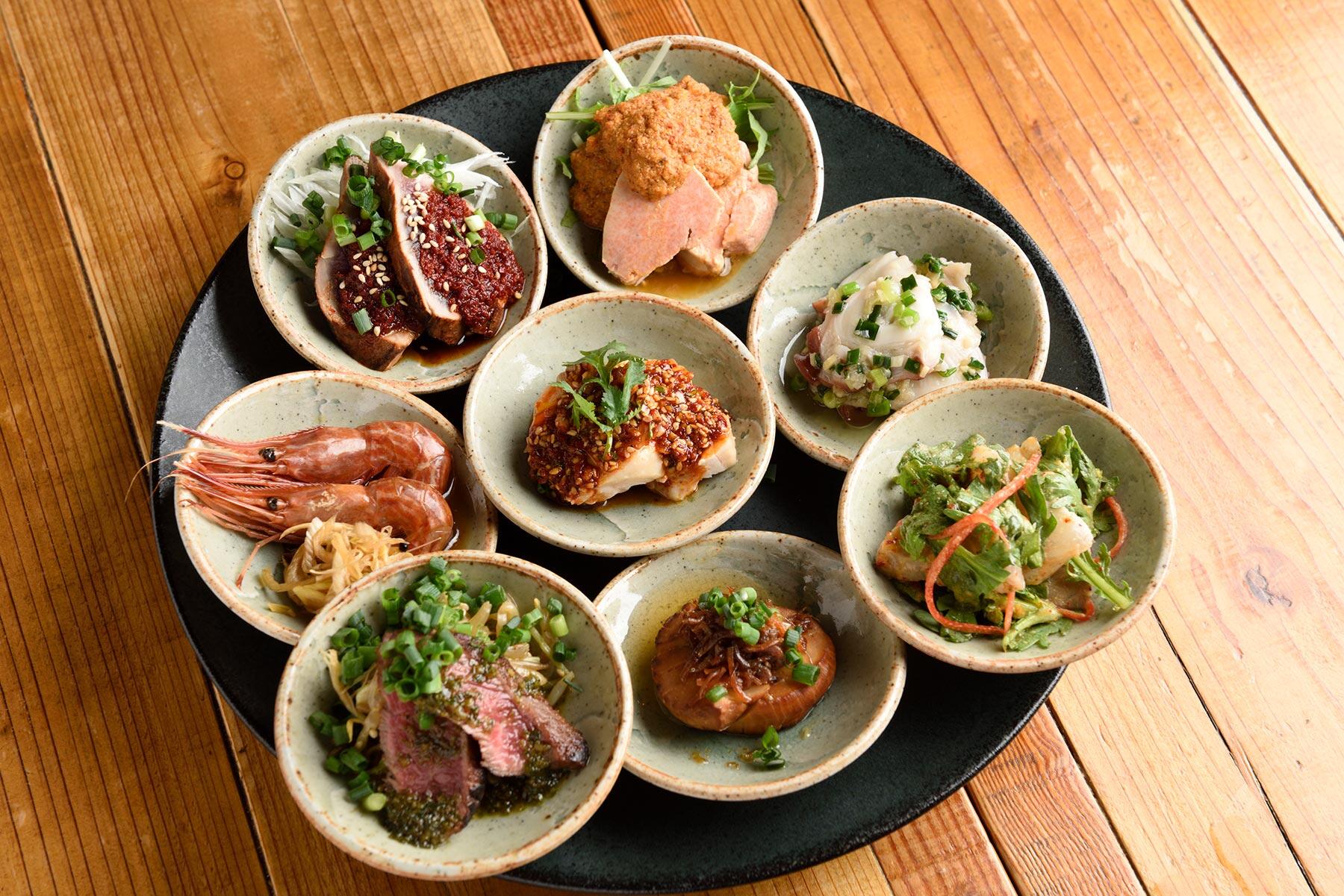 前菜8種の盛り合わせ