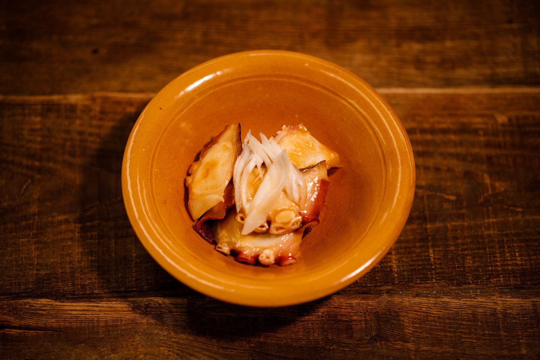 タコの中華風辛子和え