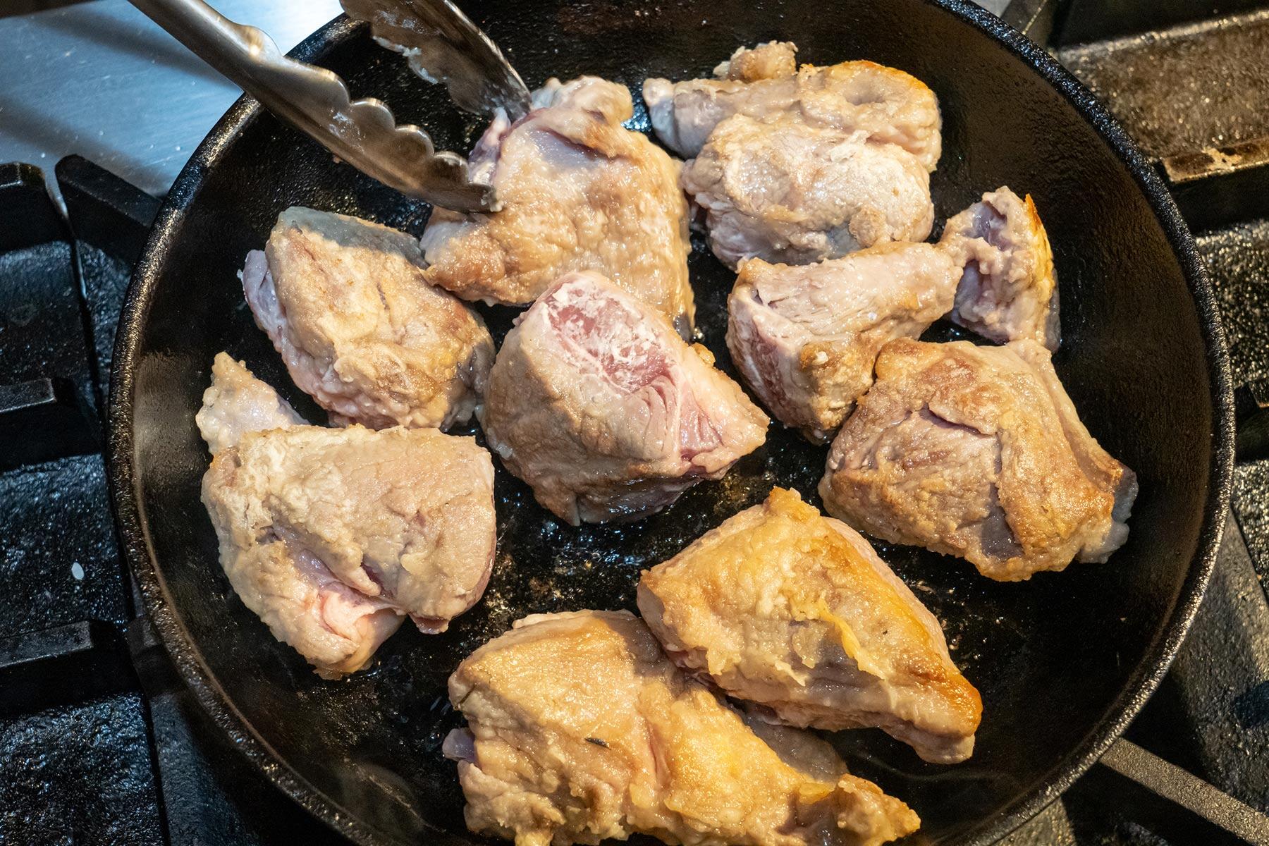 焼き色をつける