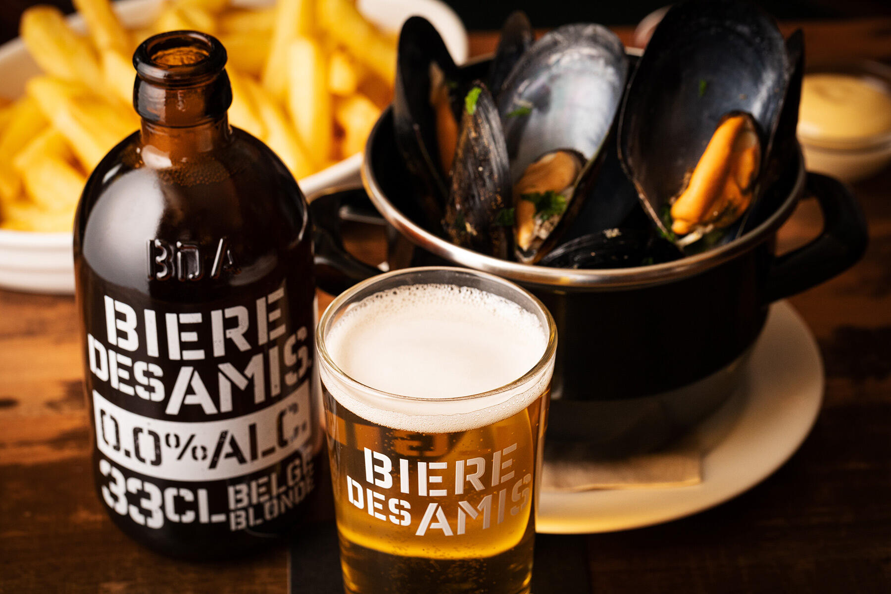 ムール貝のビール蒸し