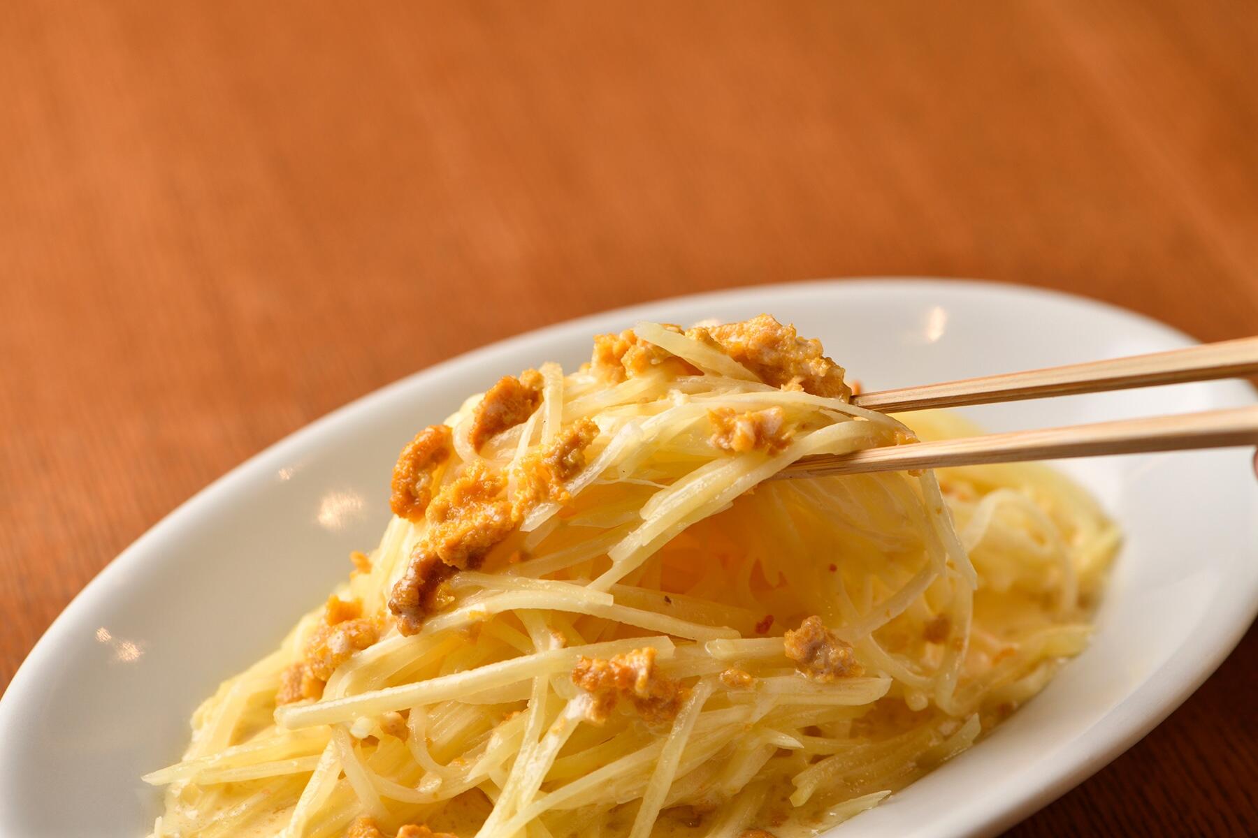 ウニとジャガイモ