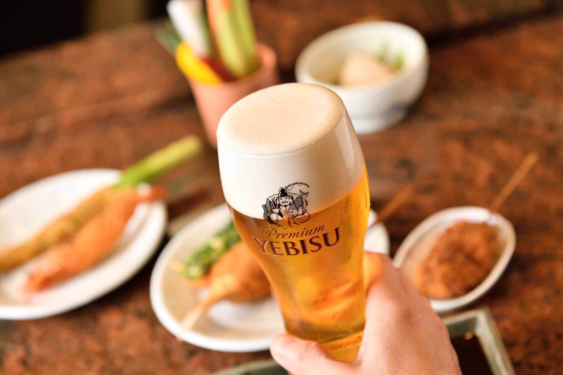 ヱビスのアップ