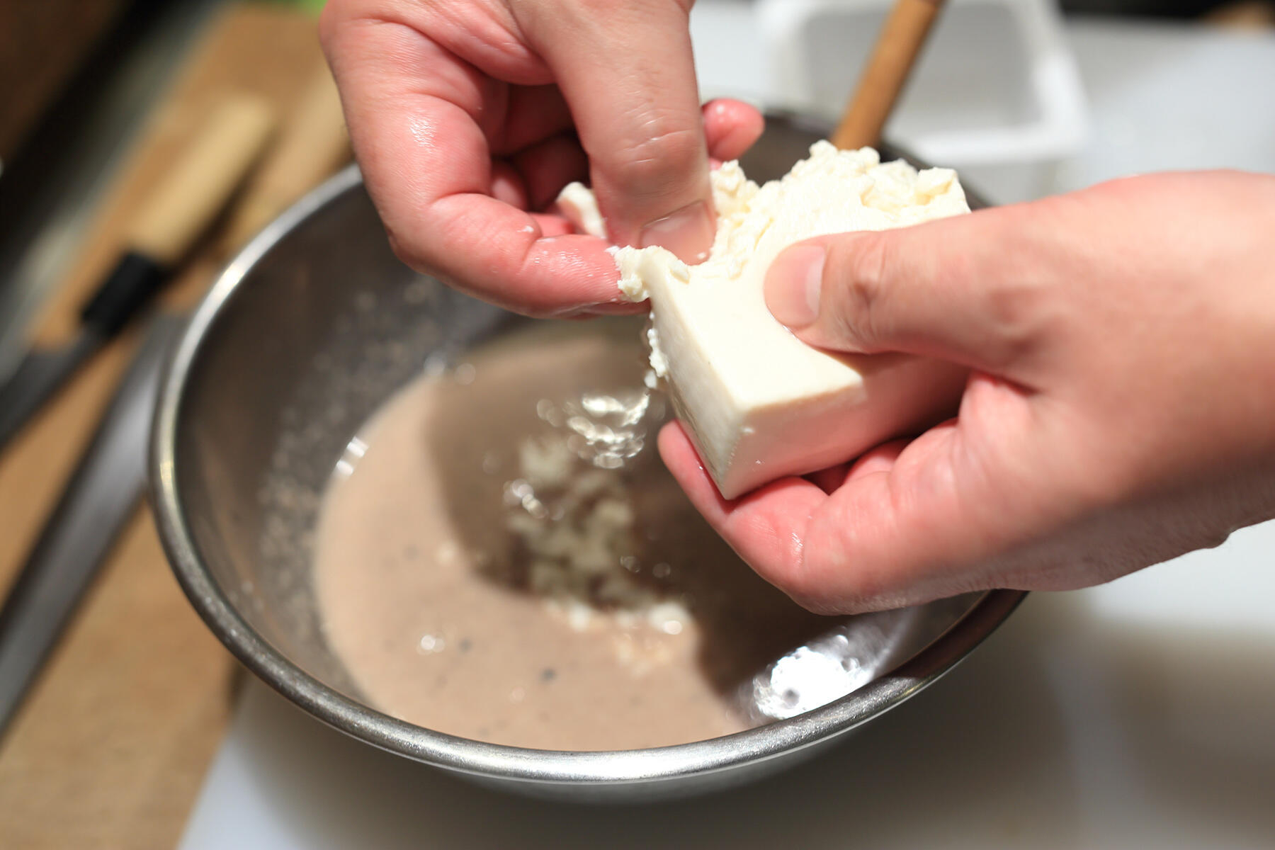 具材を合わせる