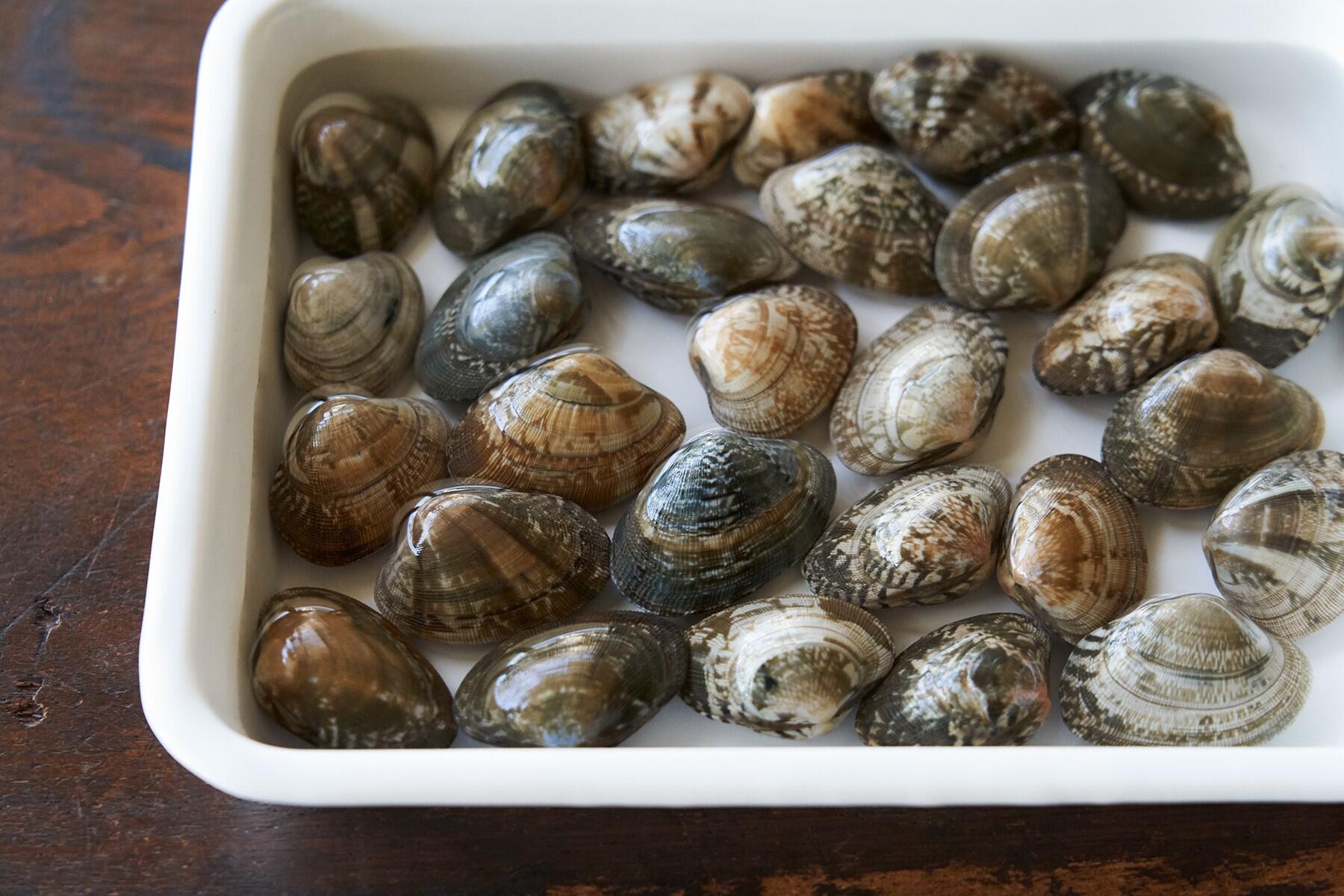 あさりの下準備