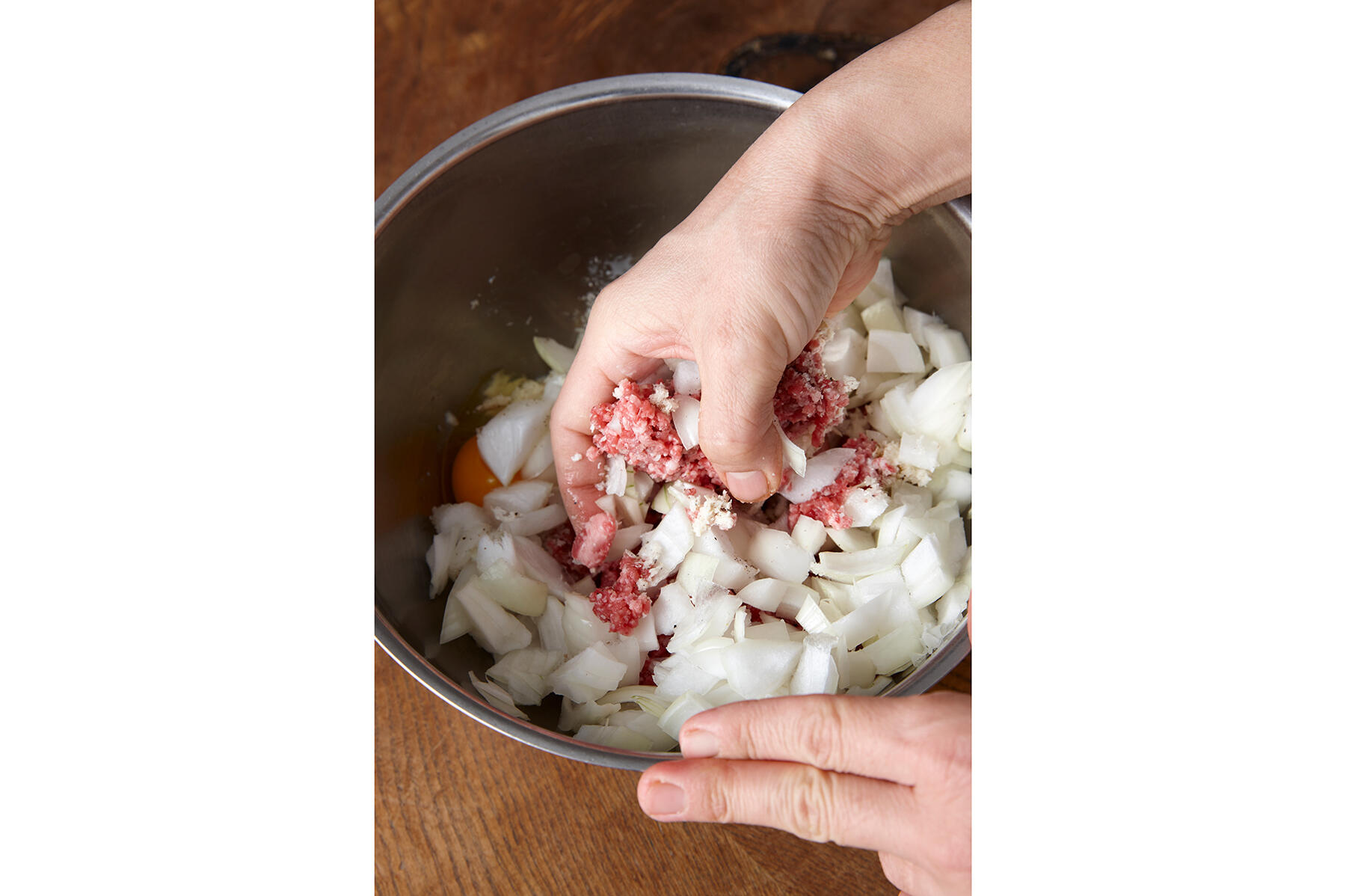 挽き肉だねをつくる