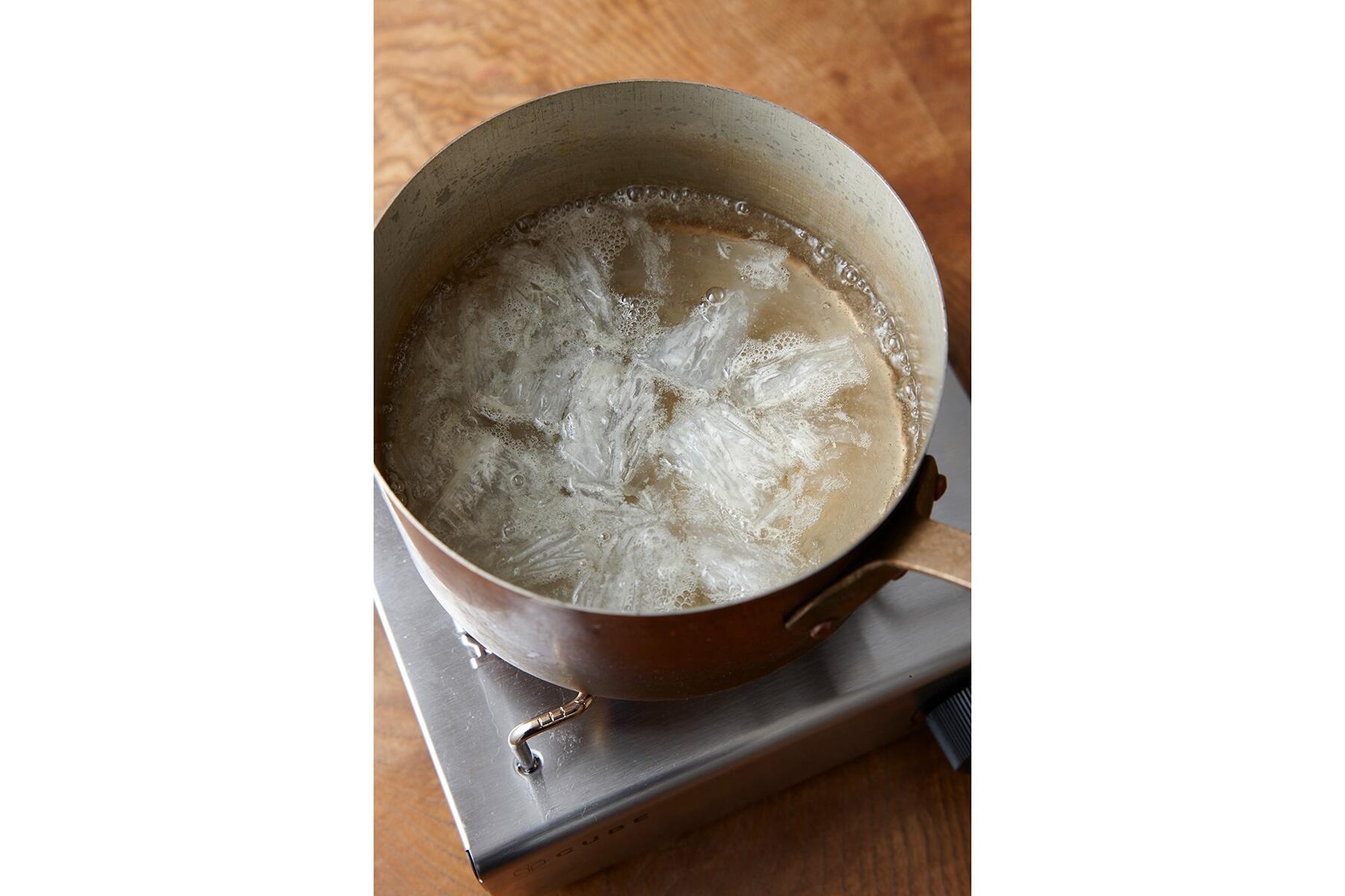 寒天液をつくる