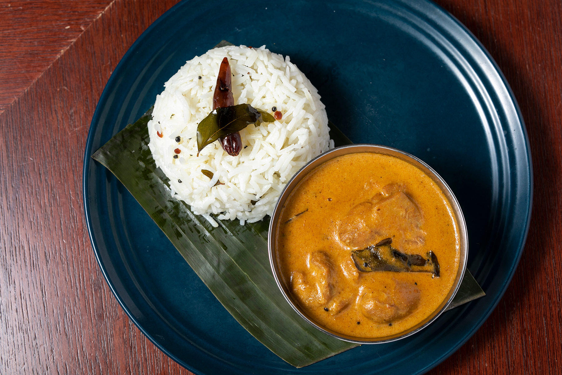 ハイデラバード風チキンカレーとヨーグルトプラオ