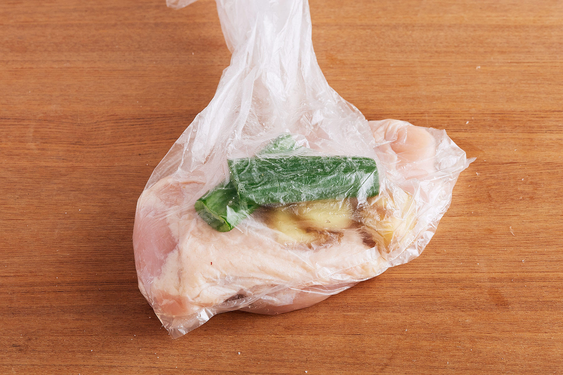 香味野菜を加える