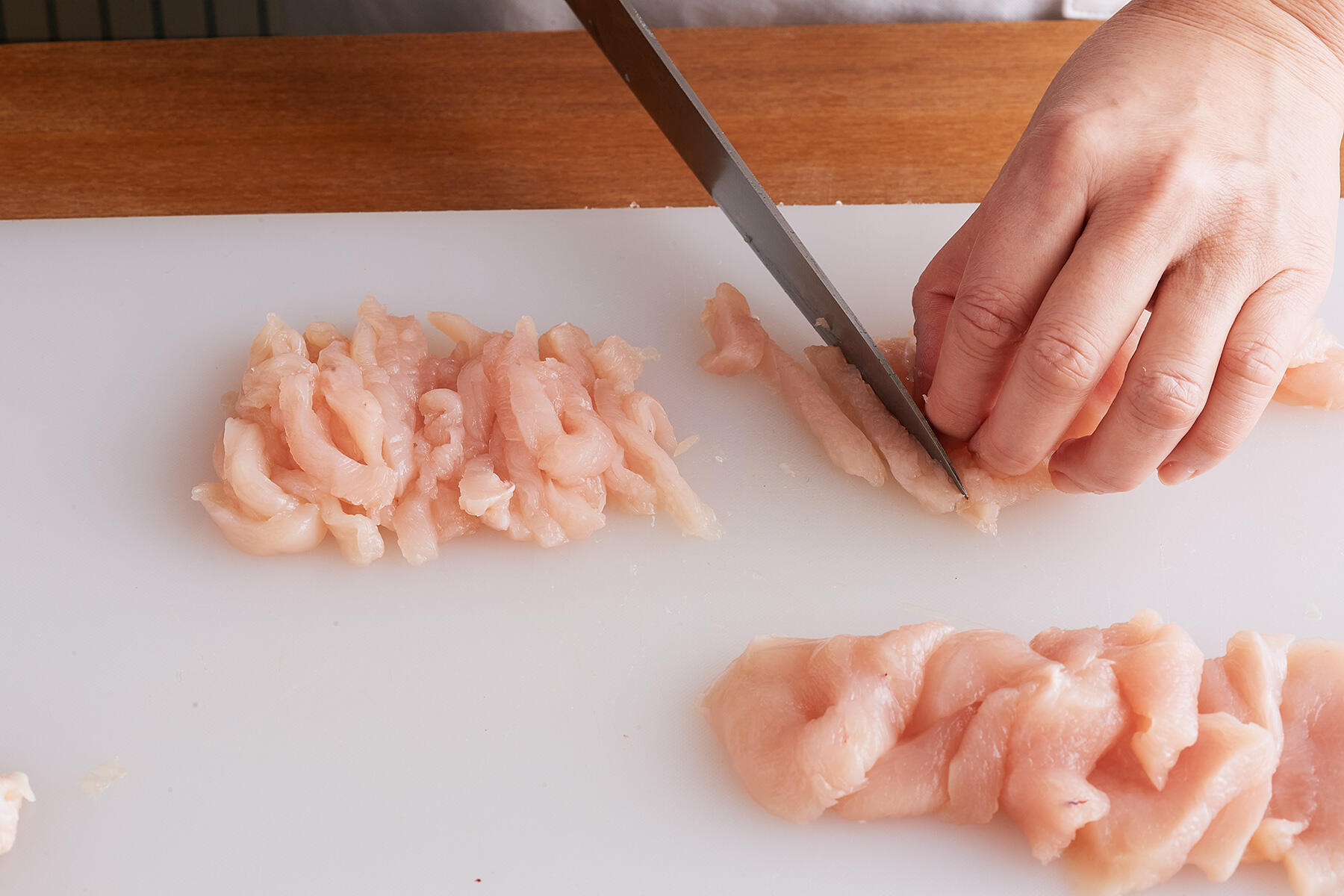 鶏肉の下ごしらえ