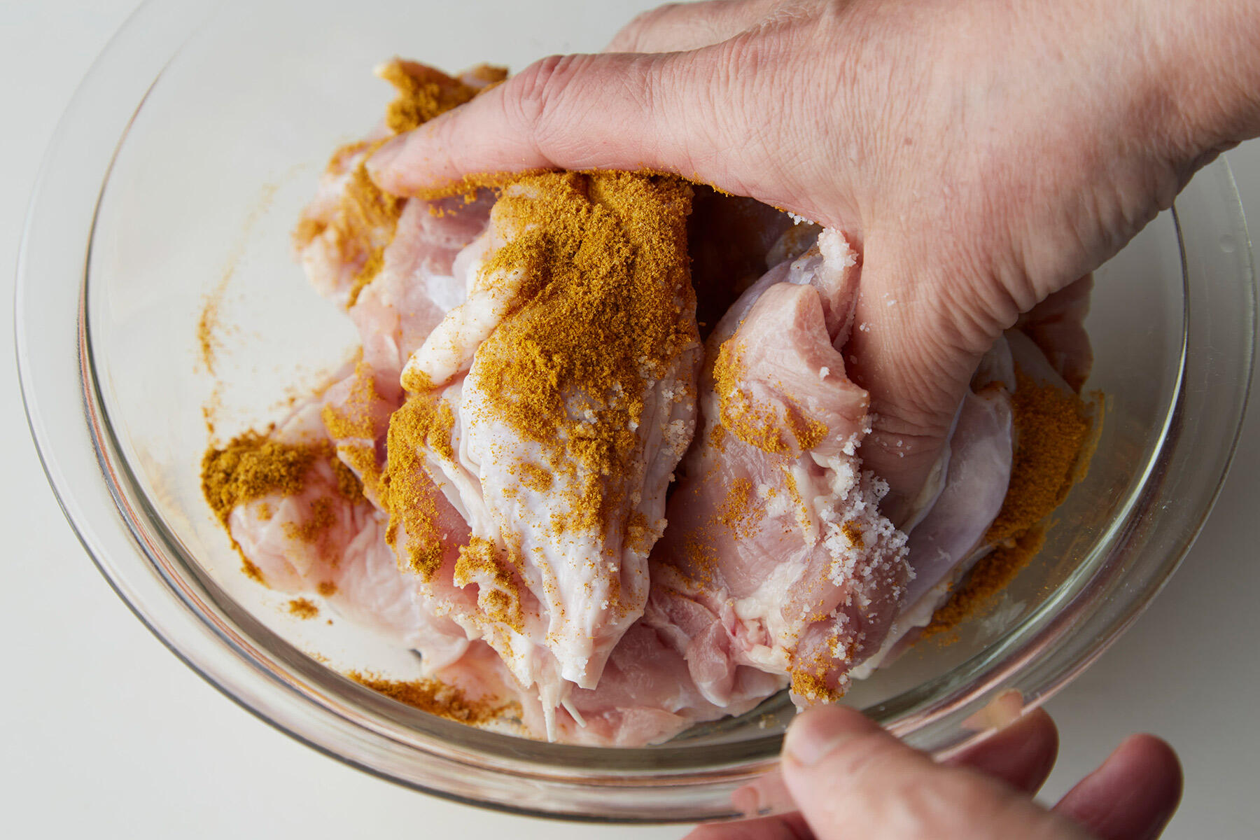 鶏肉の下ごしらえ