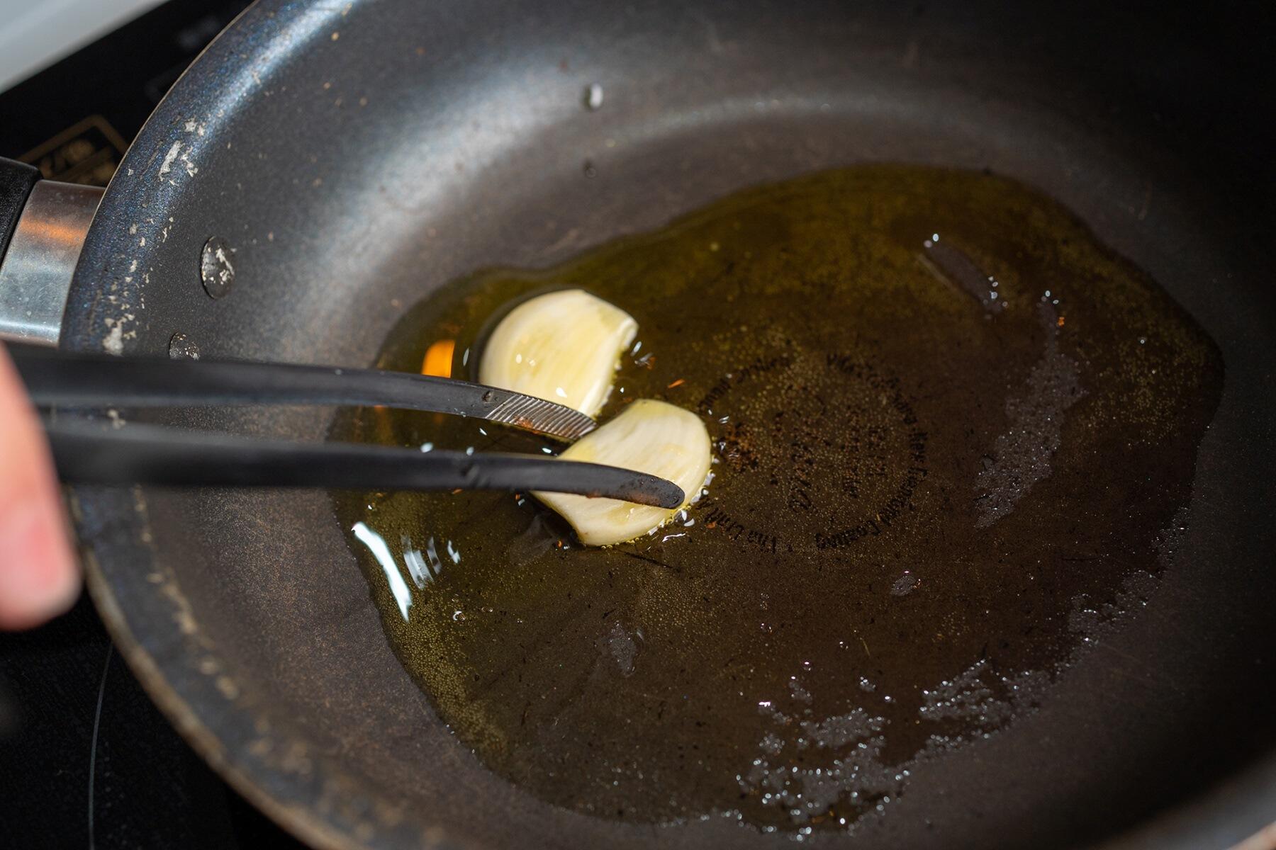 いんげんを温める