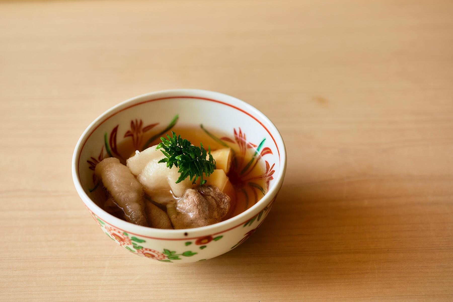 猪汁(島根極上猪と塚原筍の花山椒汁)