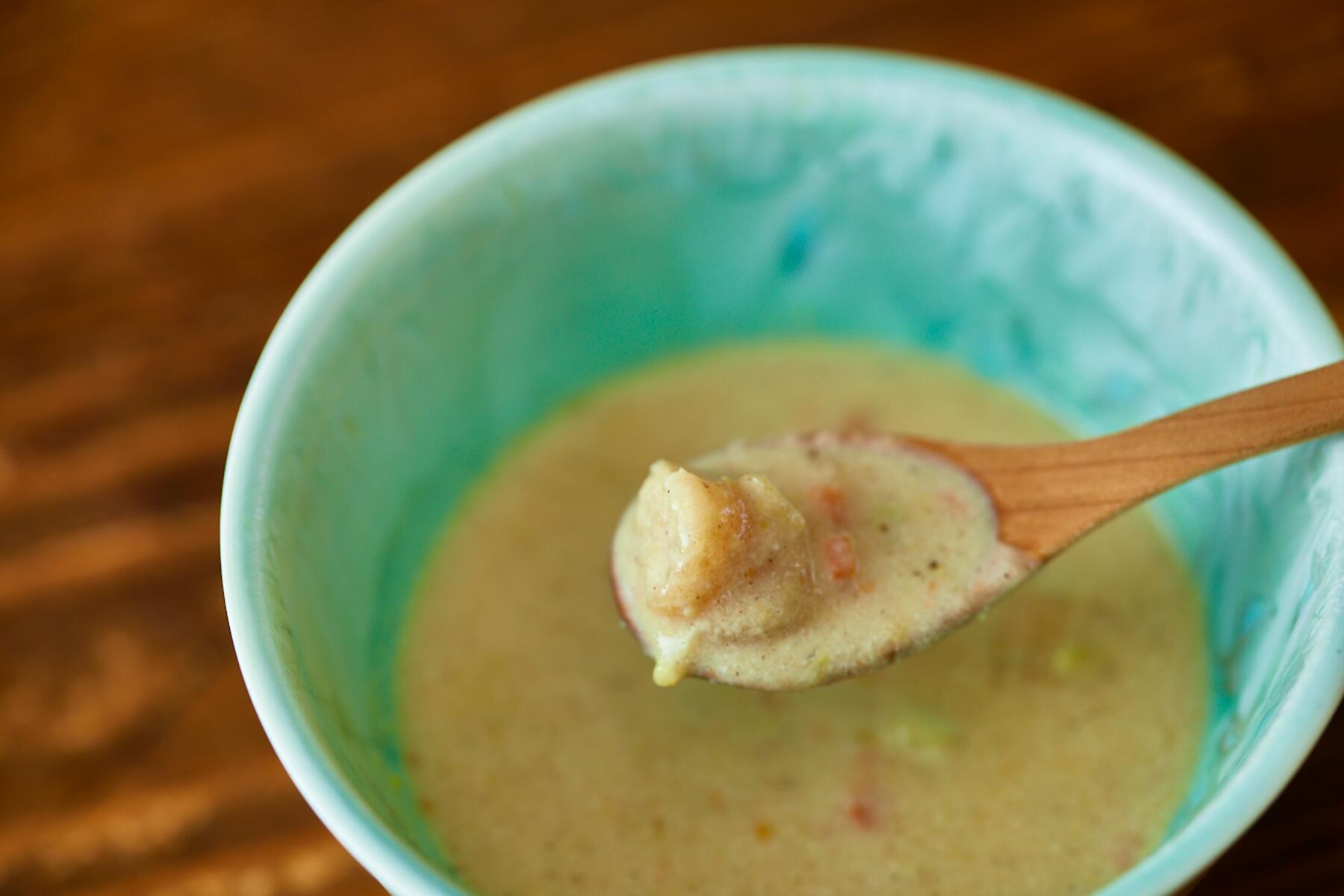 長野県小川町の凍み大根のスープ