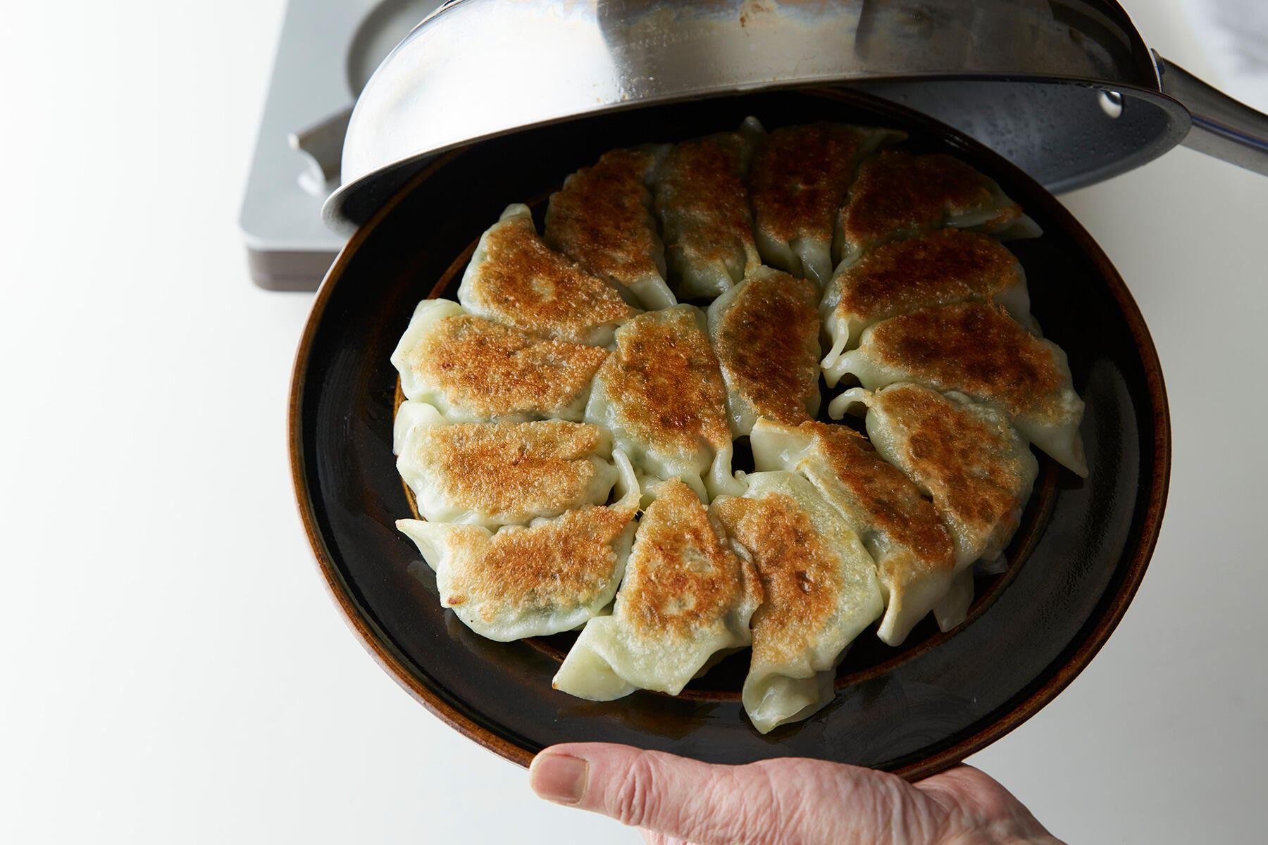 カリッとするまで焼く