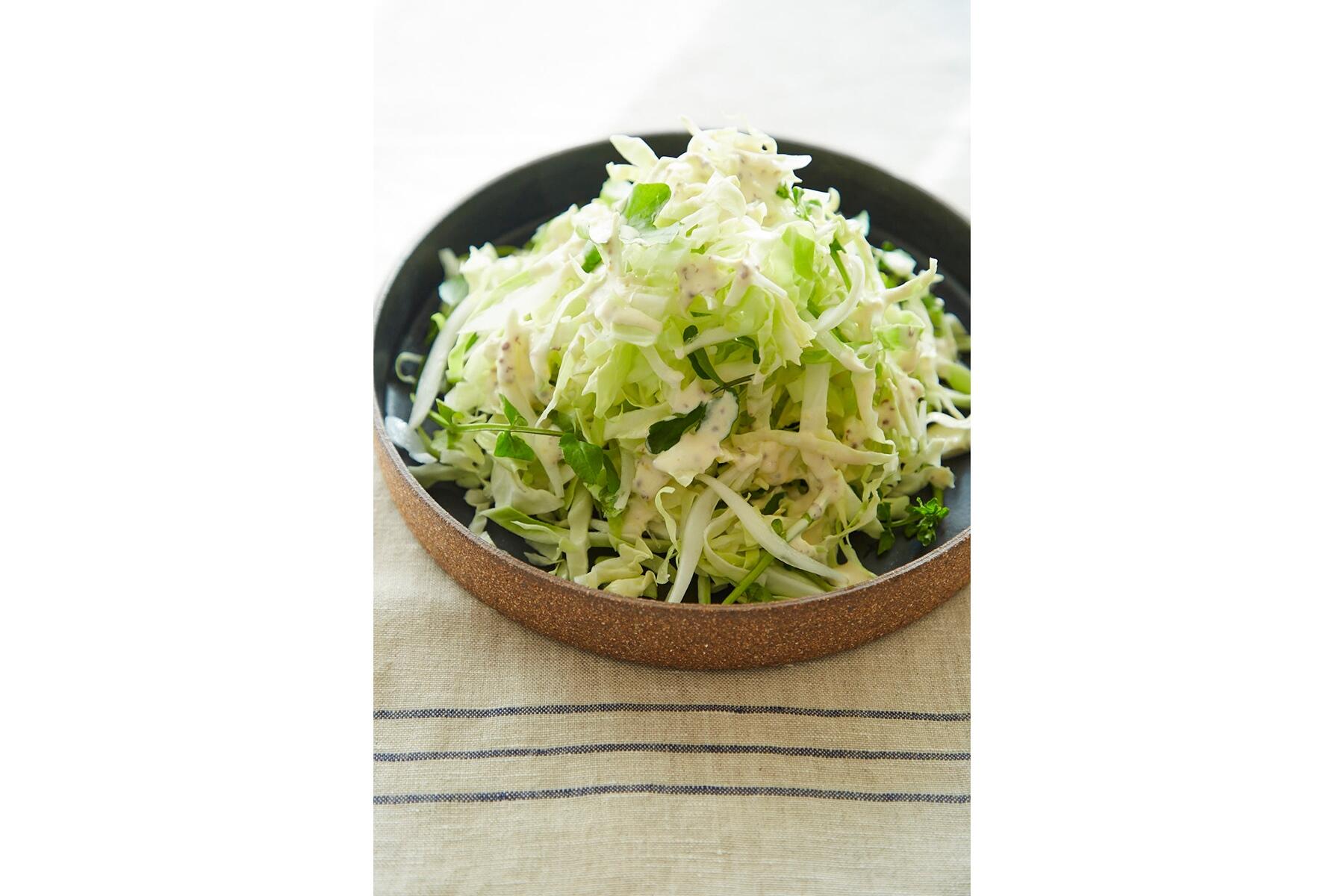 キャベツとクレソンのコールスロー