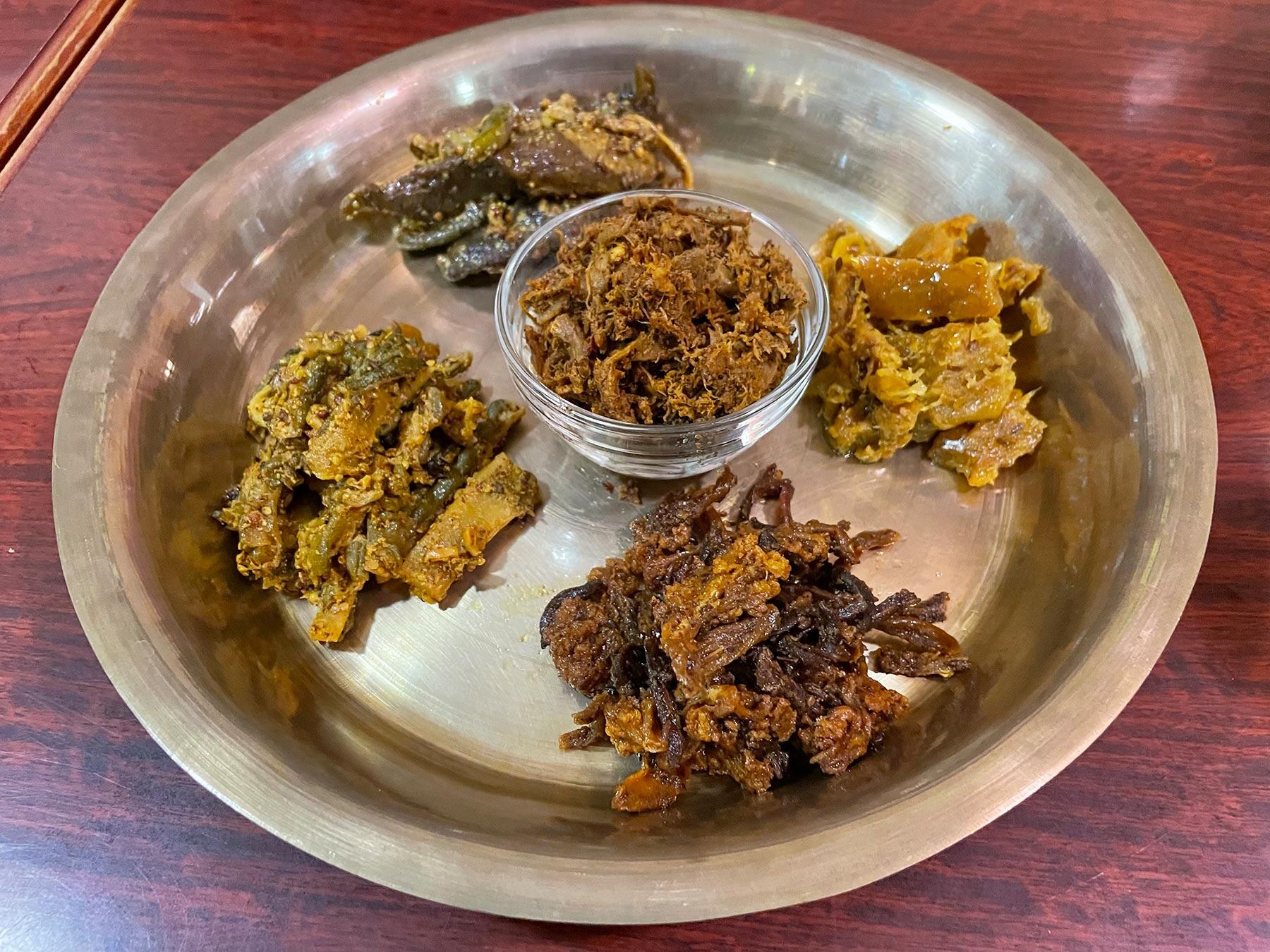 アチャールの盛り合わせ