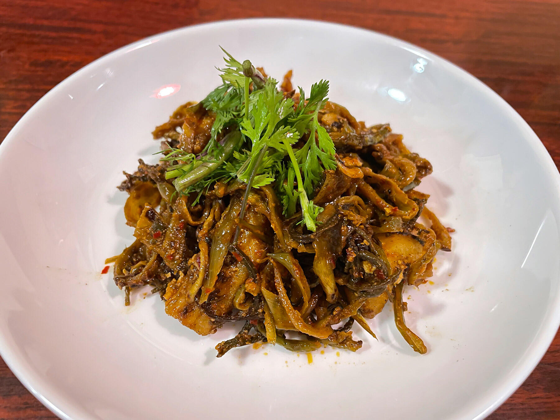 うりとわらびの和え物