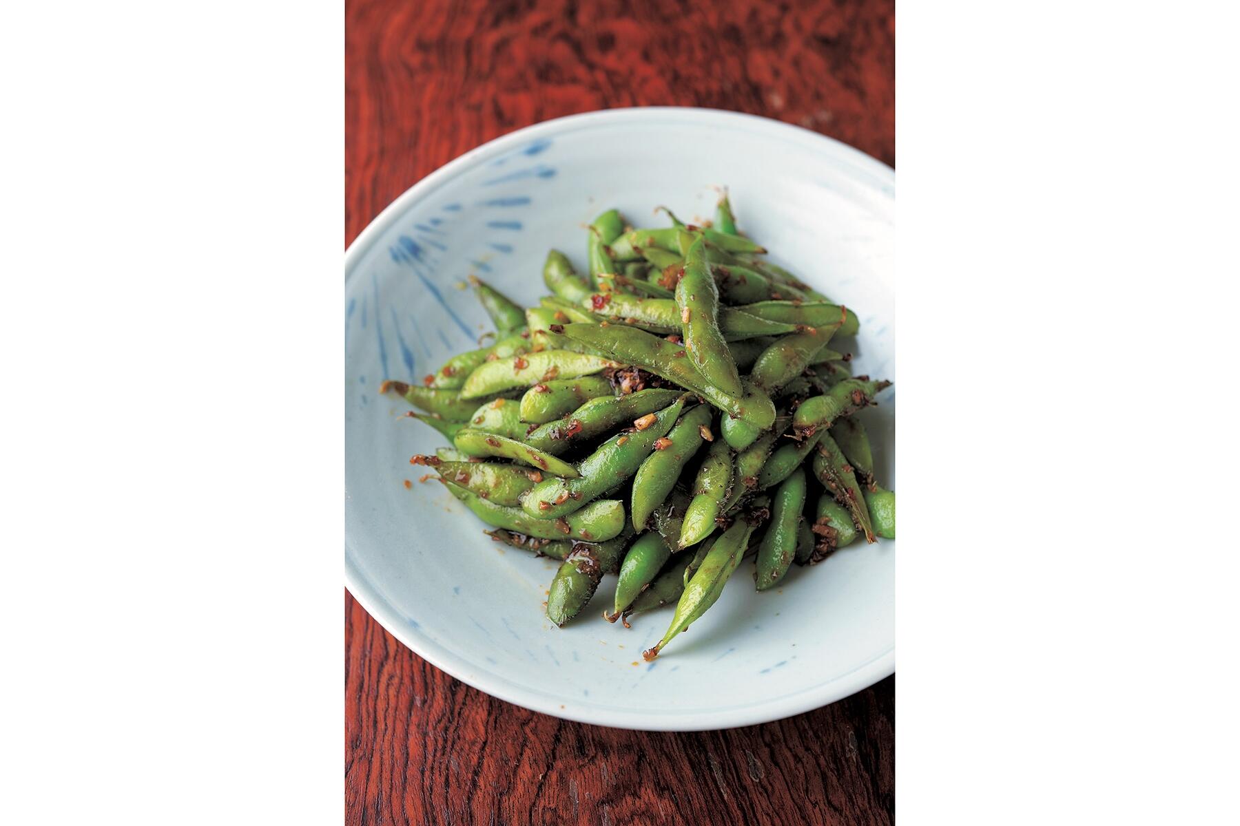 生姜が効いた“簡単エスニック枝豆”