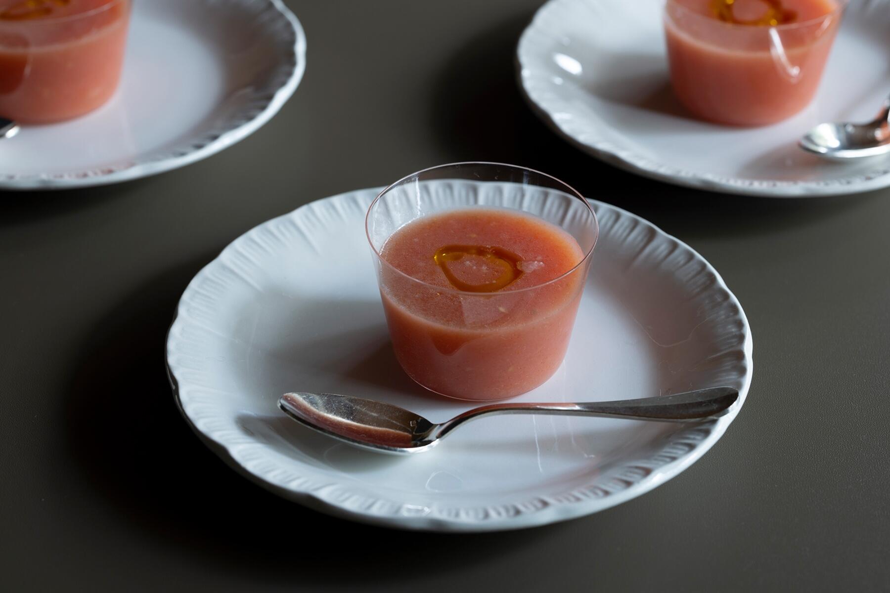 シンプルで美味しい“トマトとじゃがいもの冷製スープ”