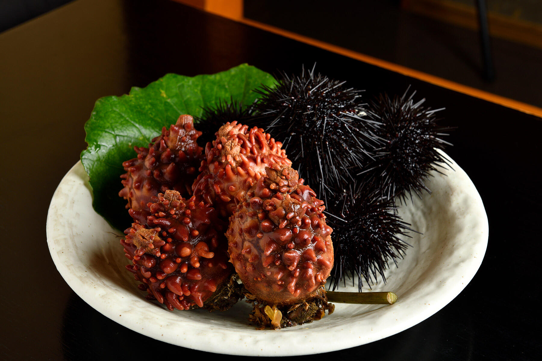 新鮮なホヤとウニ