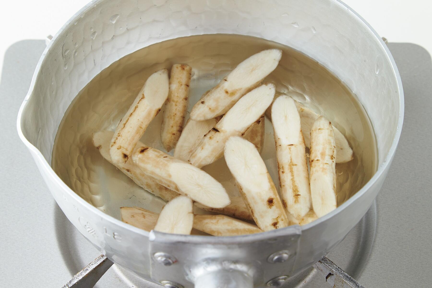 ごぼうの下準備