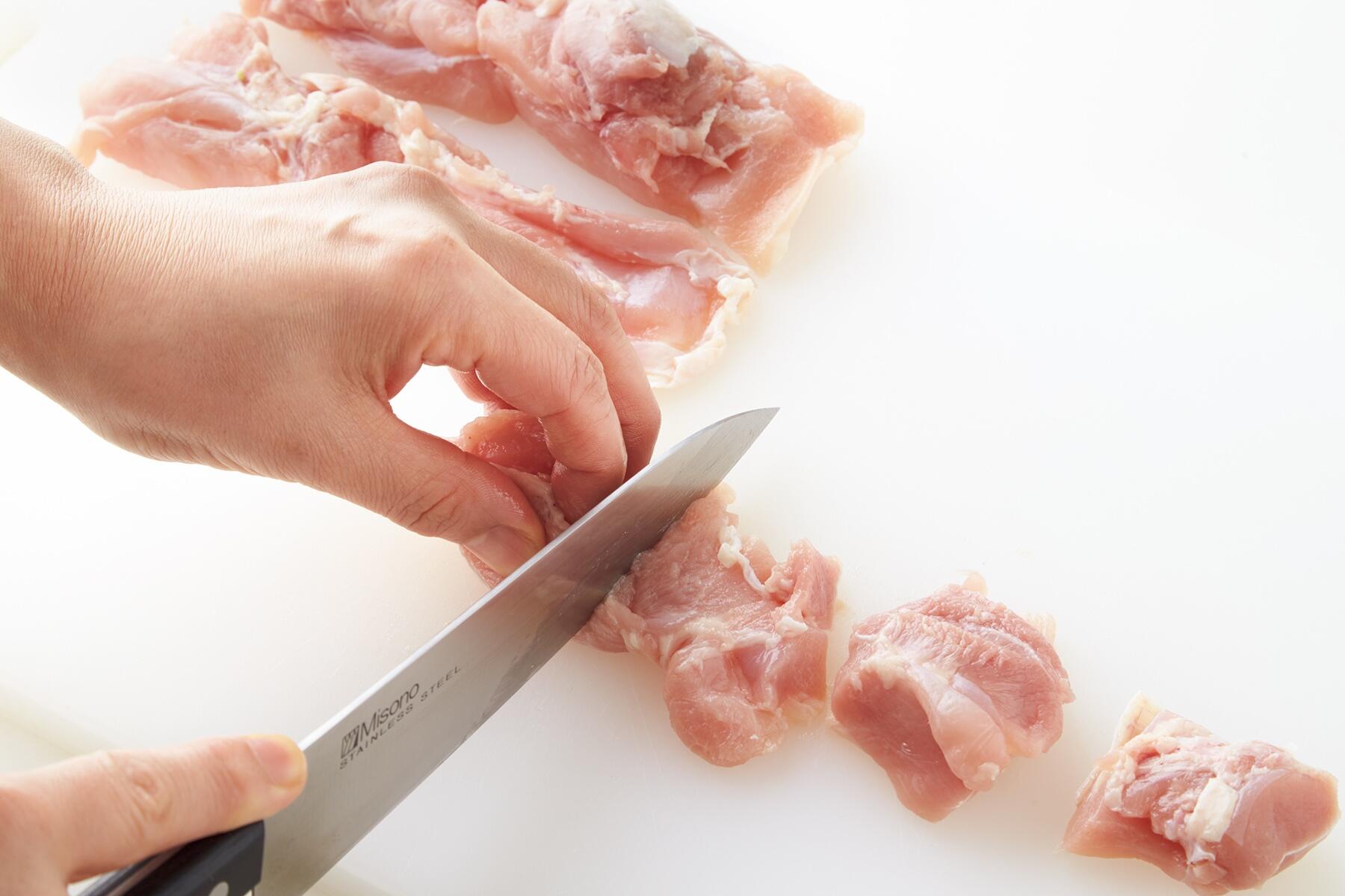 鶏肉の下準備