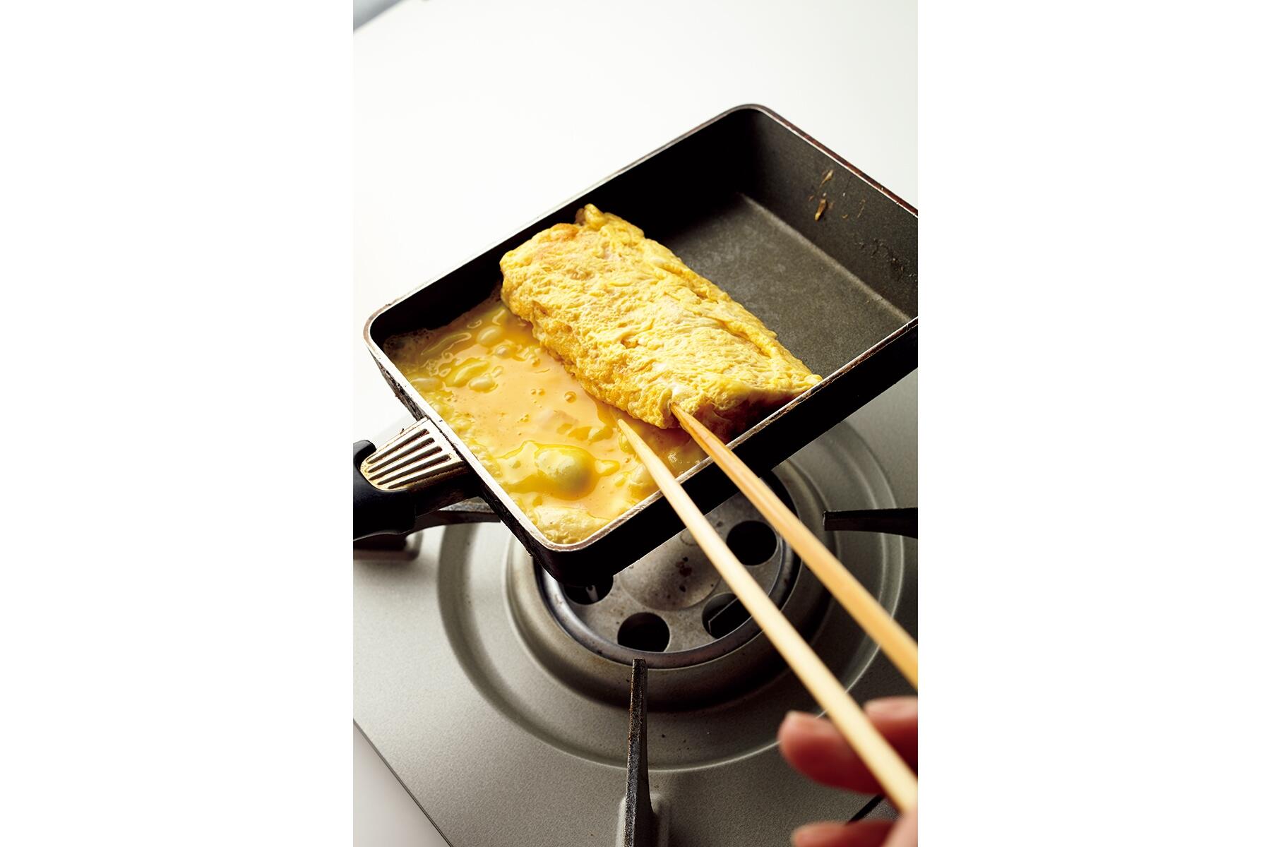 巻き込み、焼く